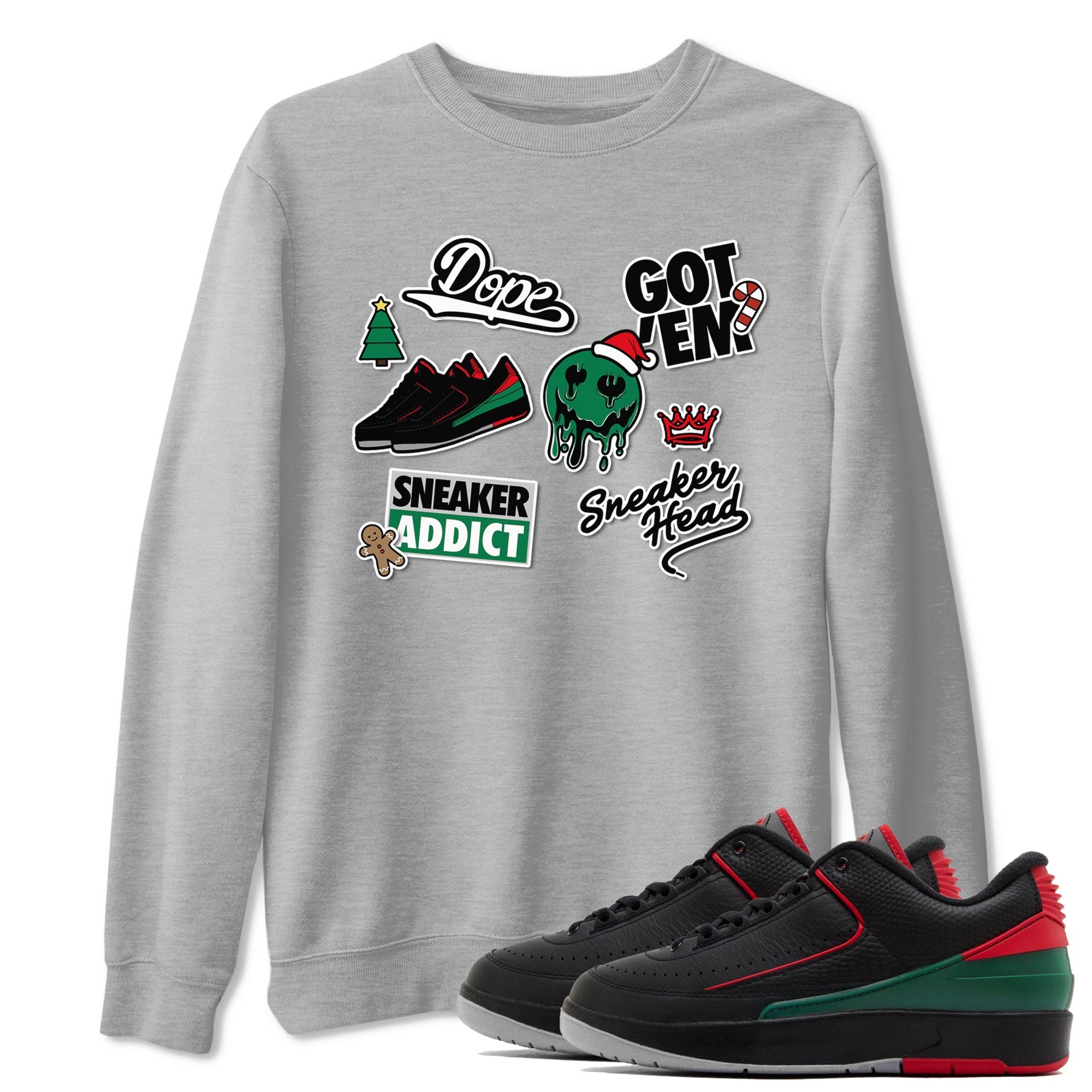 snkmatch Sticker snkmatch Tee - Air Jordan 2 Christmas