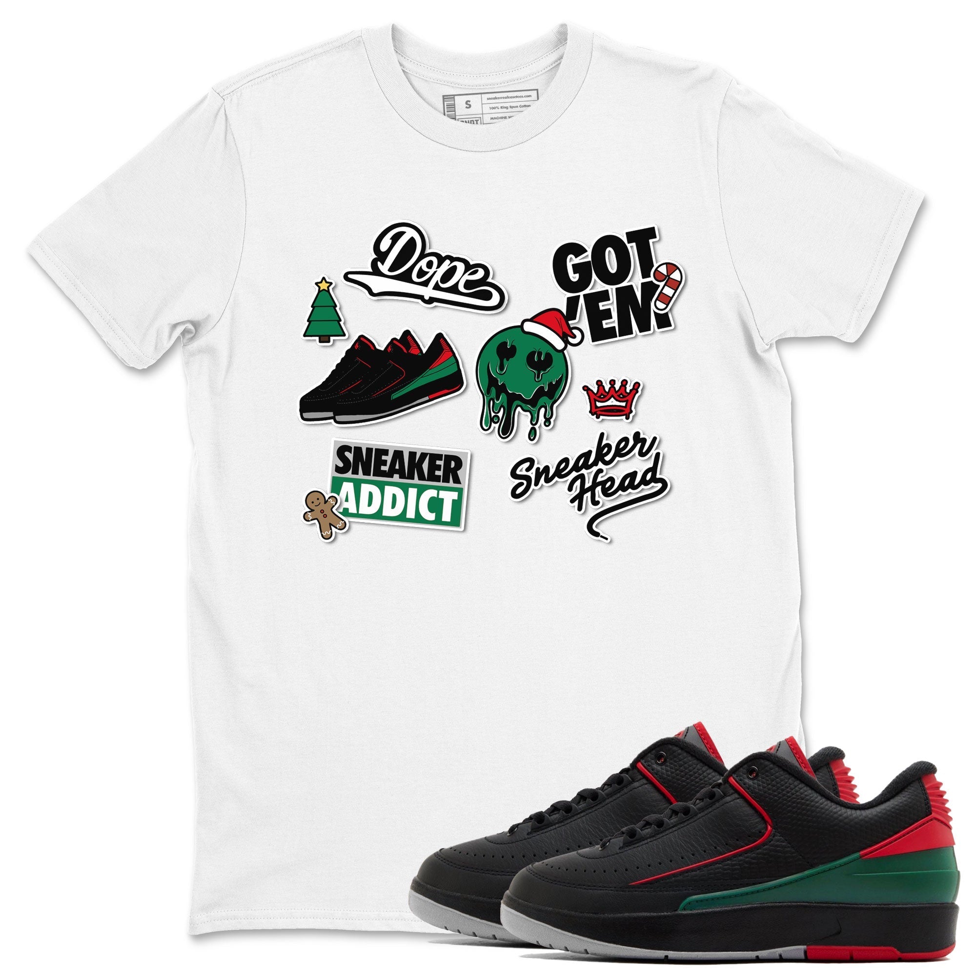 snkmatch Sticker snkmatch Tee - Air Jordan 2 Christmas