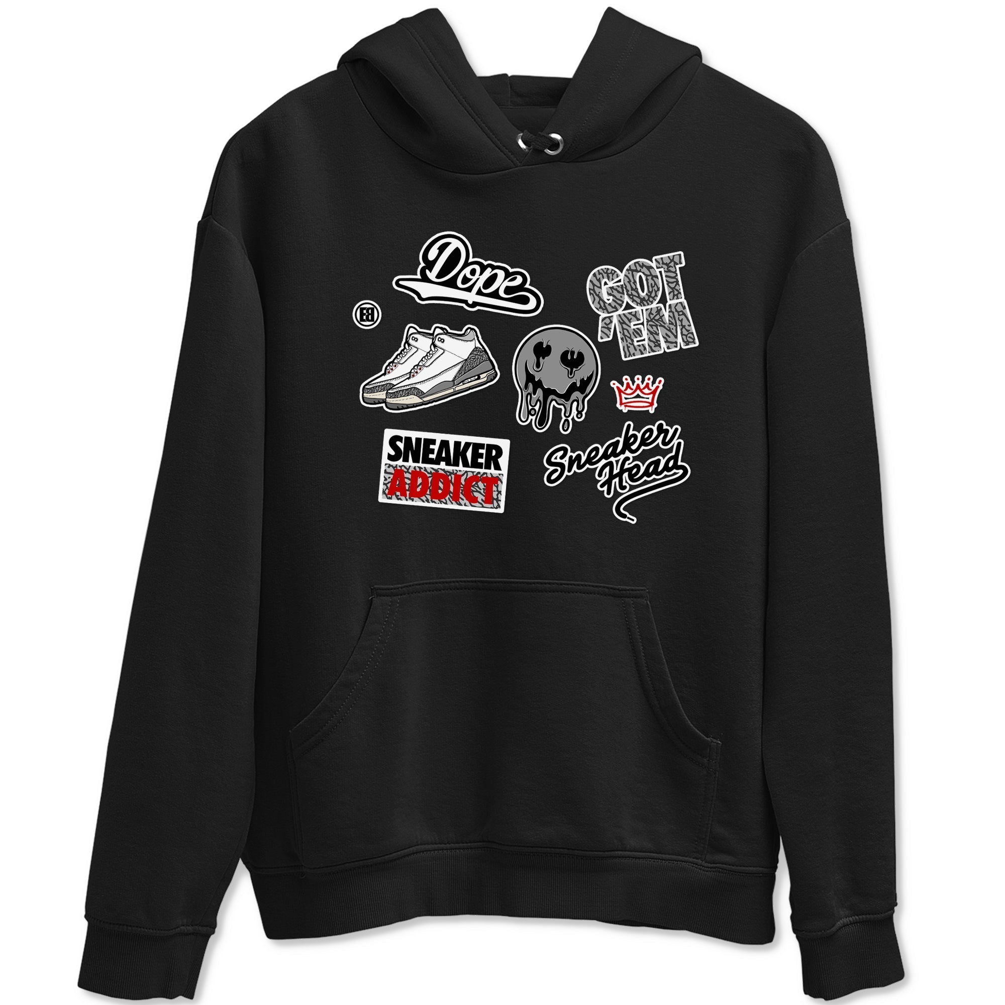 snkmatch Sticker snkmatch Tees - Air Jordan 3 Cement Grey