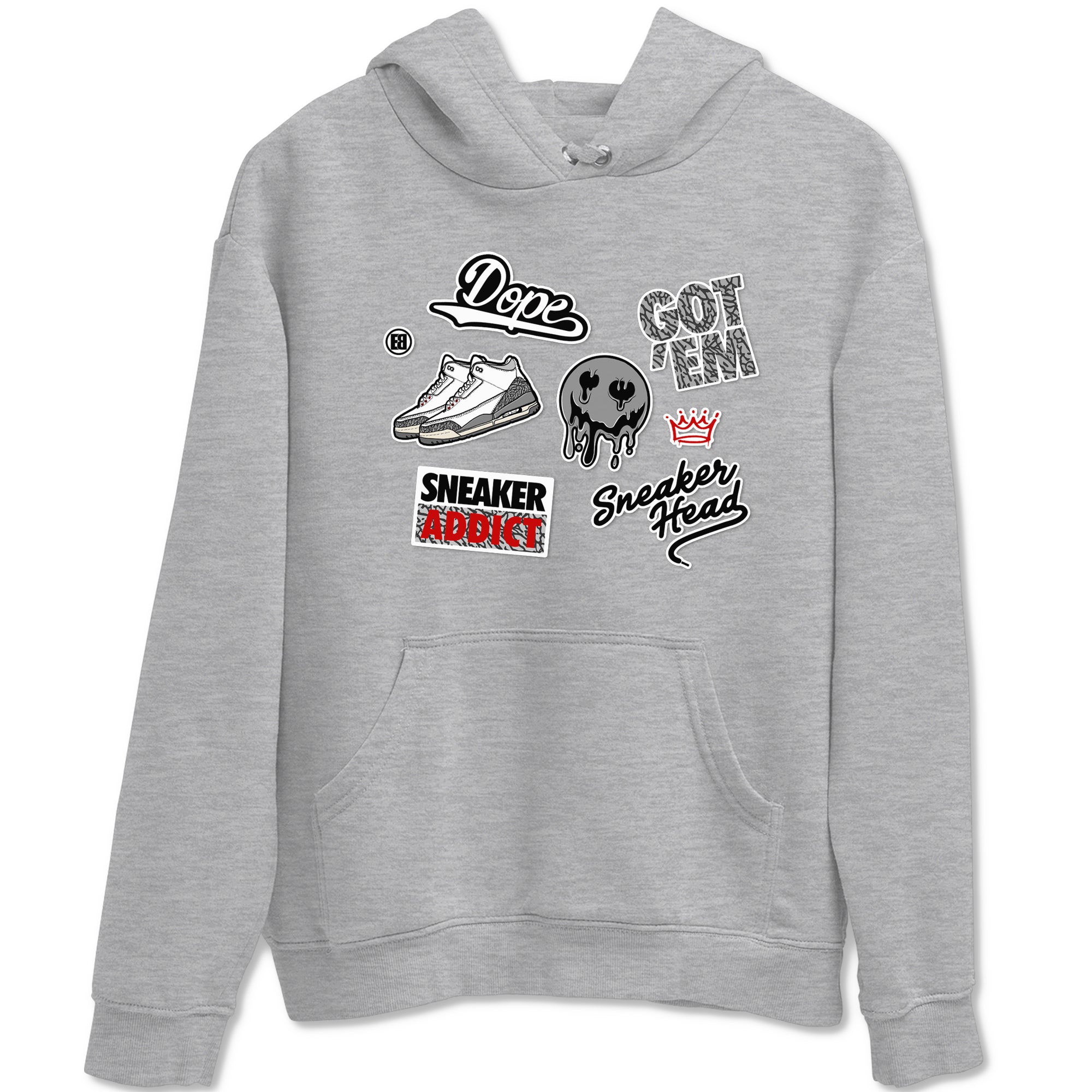 snkmatch Sticker snkmatch Tees - Air Jordan 3 Cement Grey