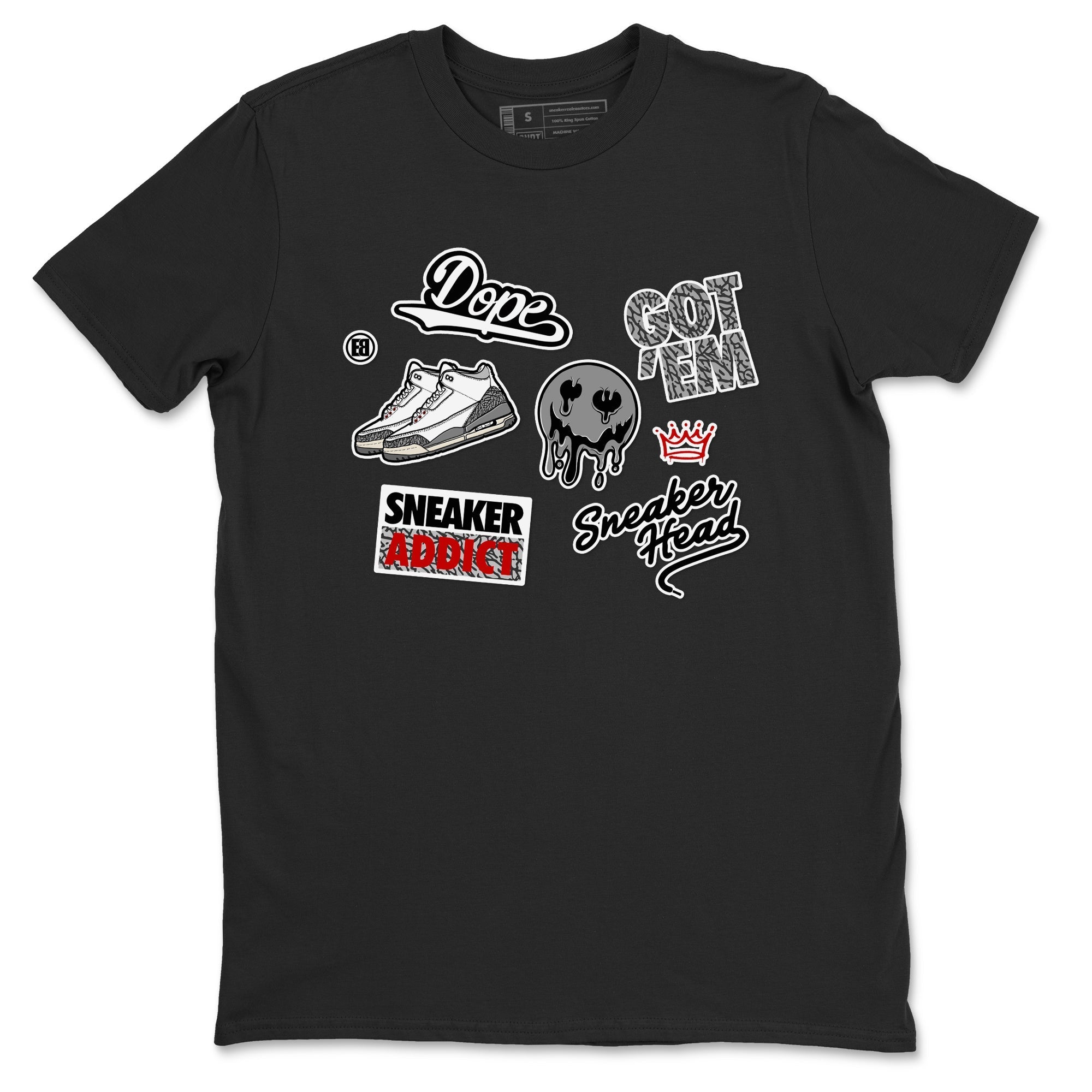 snkmatch Sticker snkmatch Tees - Air Jordan 3 Cement Grey
