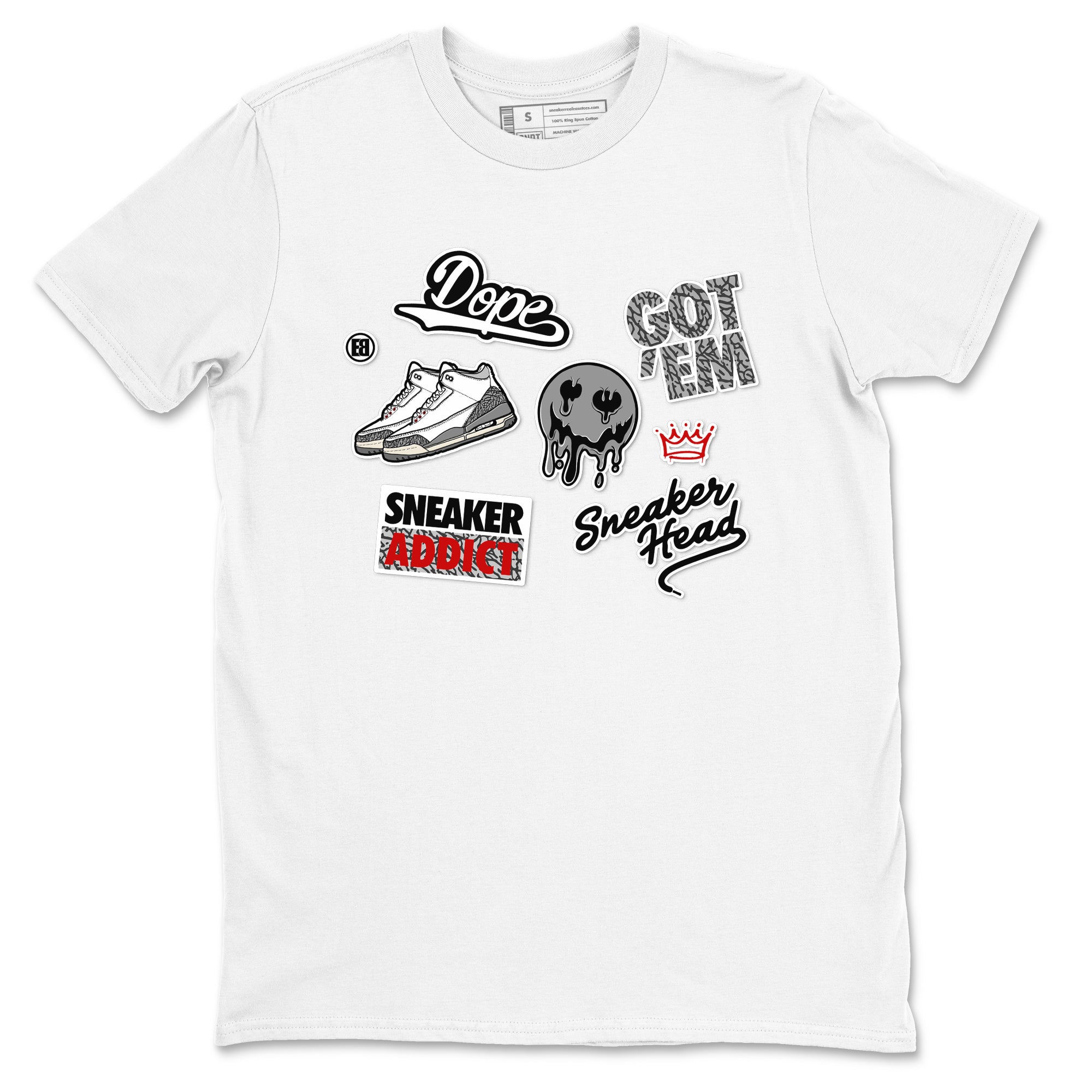 snkmatch Sticker snkmatch Tees - Air Jordan 3 Cement Grey