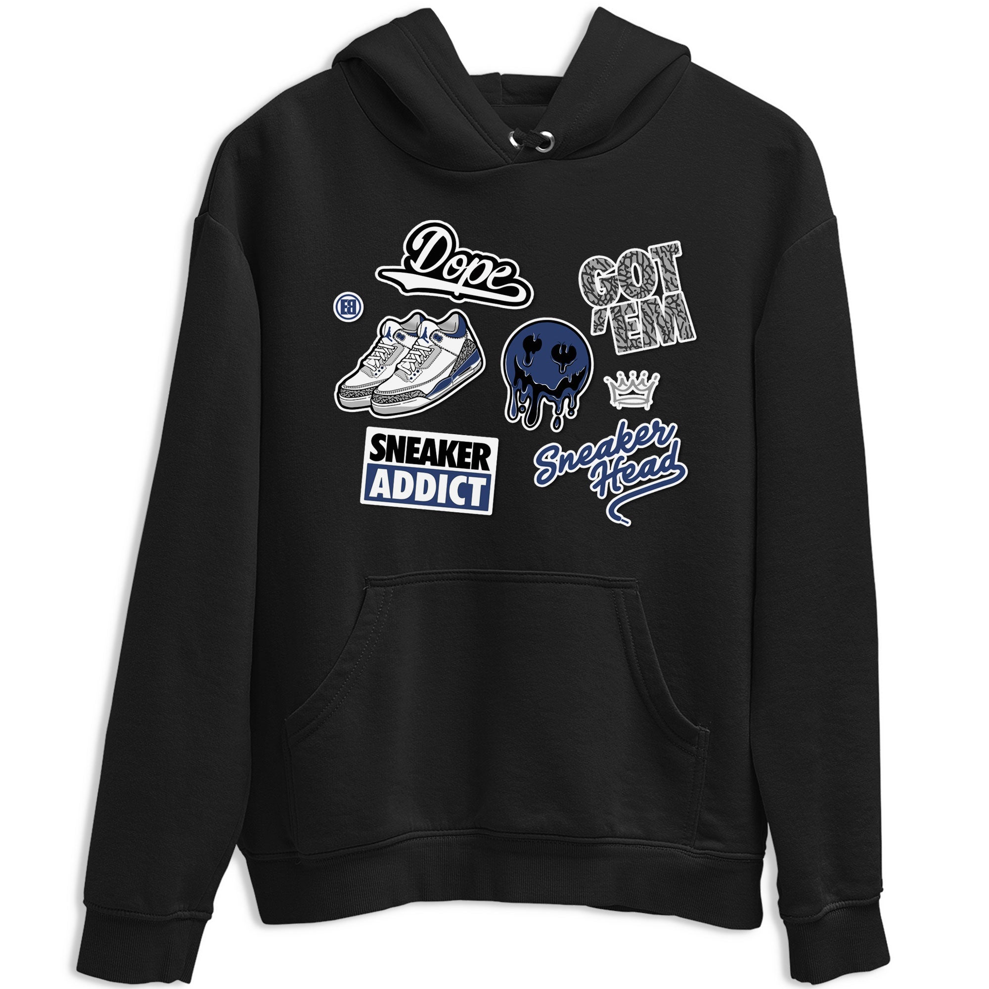 snkmatch Sticker snkmatch Tees - Air Jordan 3 Midnight Navy 2023
