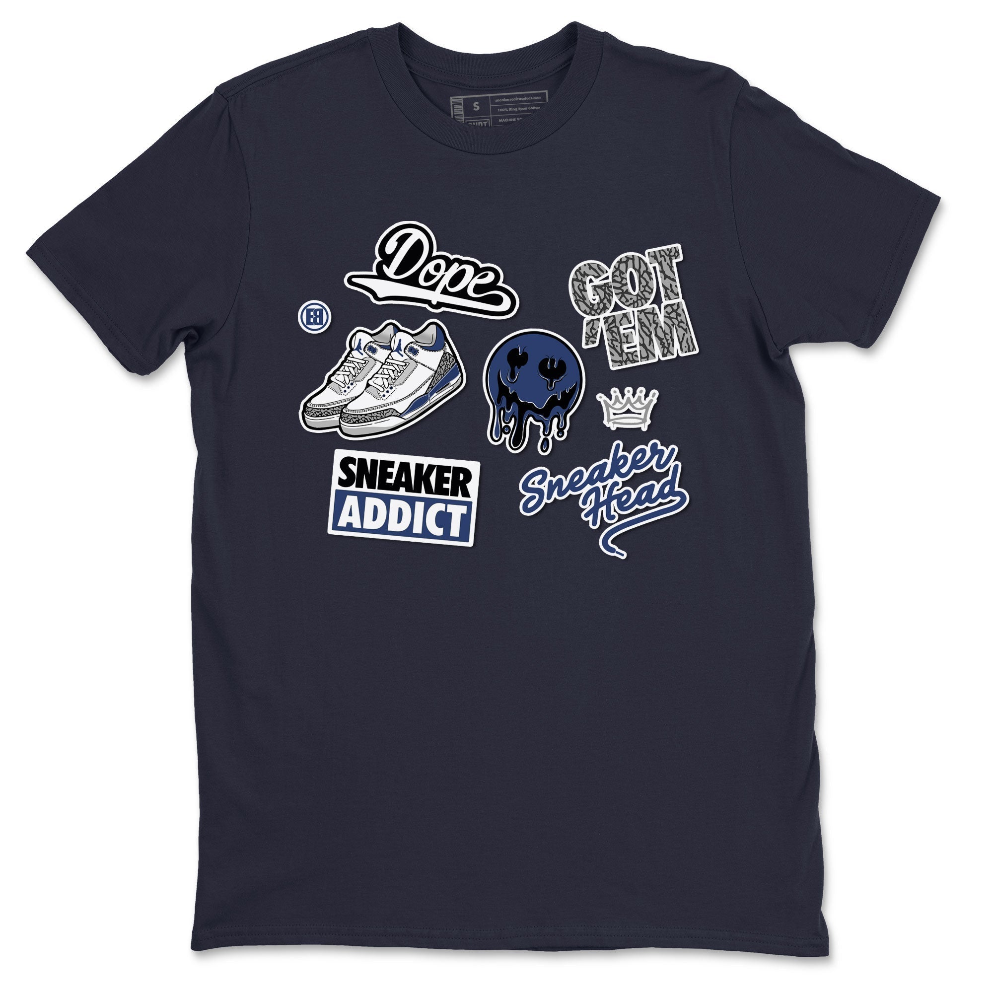 snkmatch Sticker snkmatch Tees - Air Jordan 3 Midnight Navy 2023