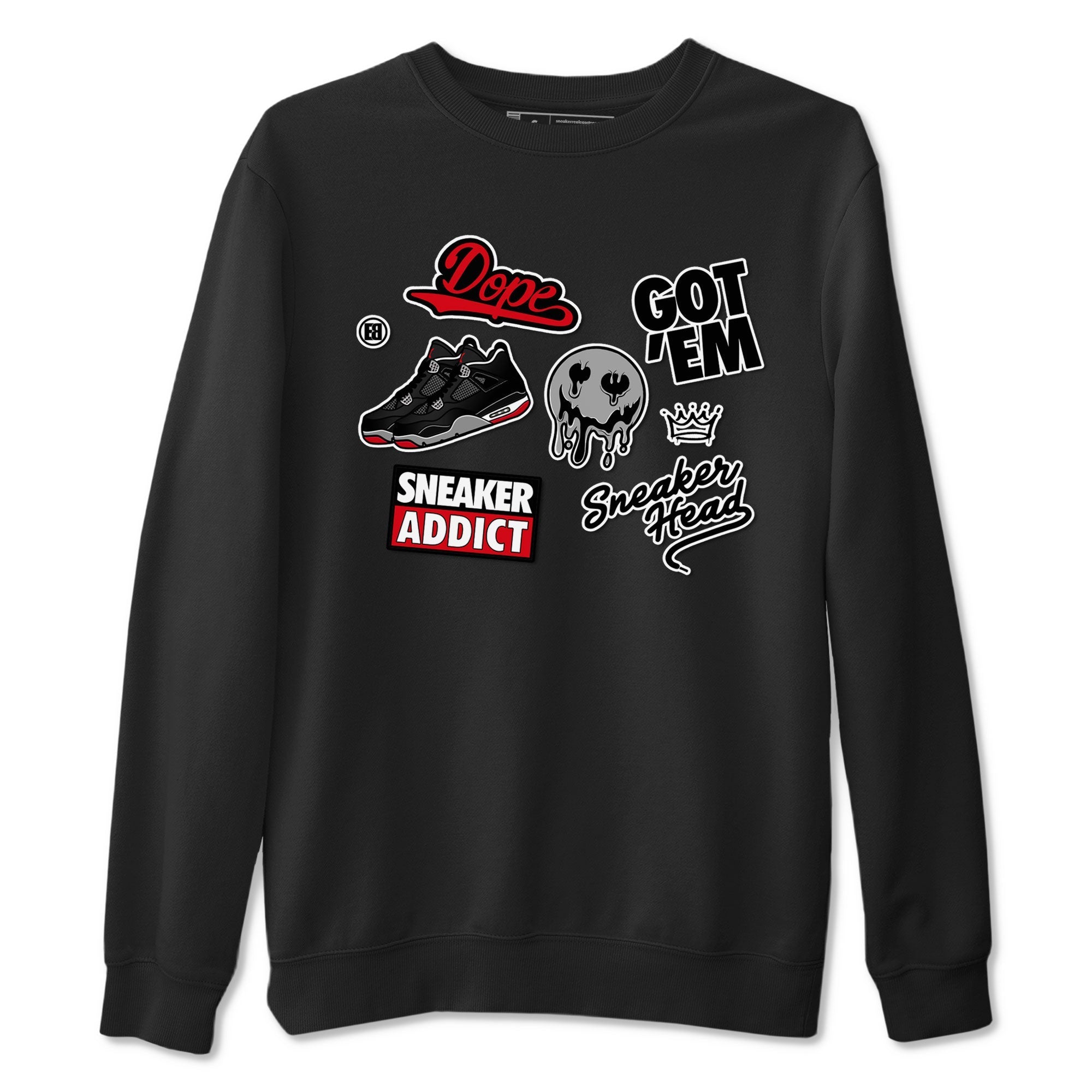 snkmatch Sticker snkmatch Tees - Air Jordan 4 Bred Reimagined