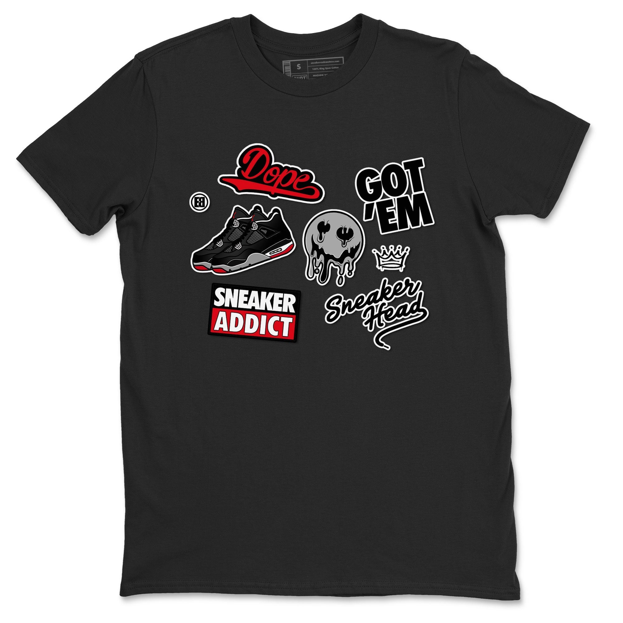 snkmatch Sticker snkmatch Tees - Air Jordan 4 Bred Reimagined
