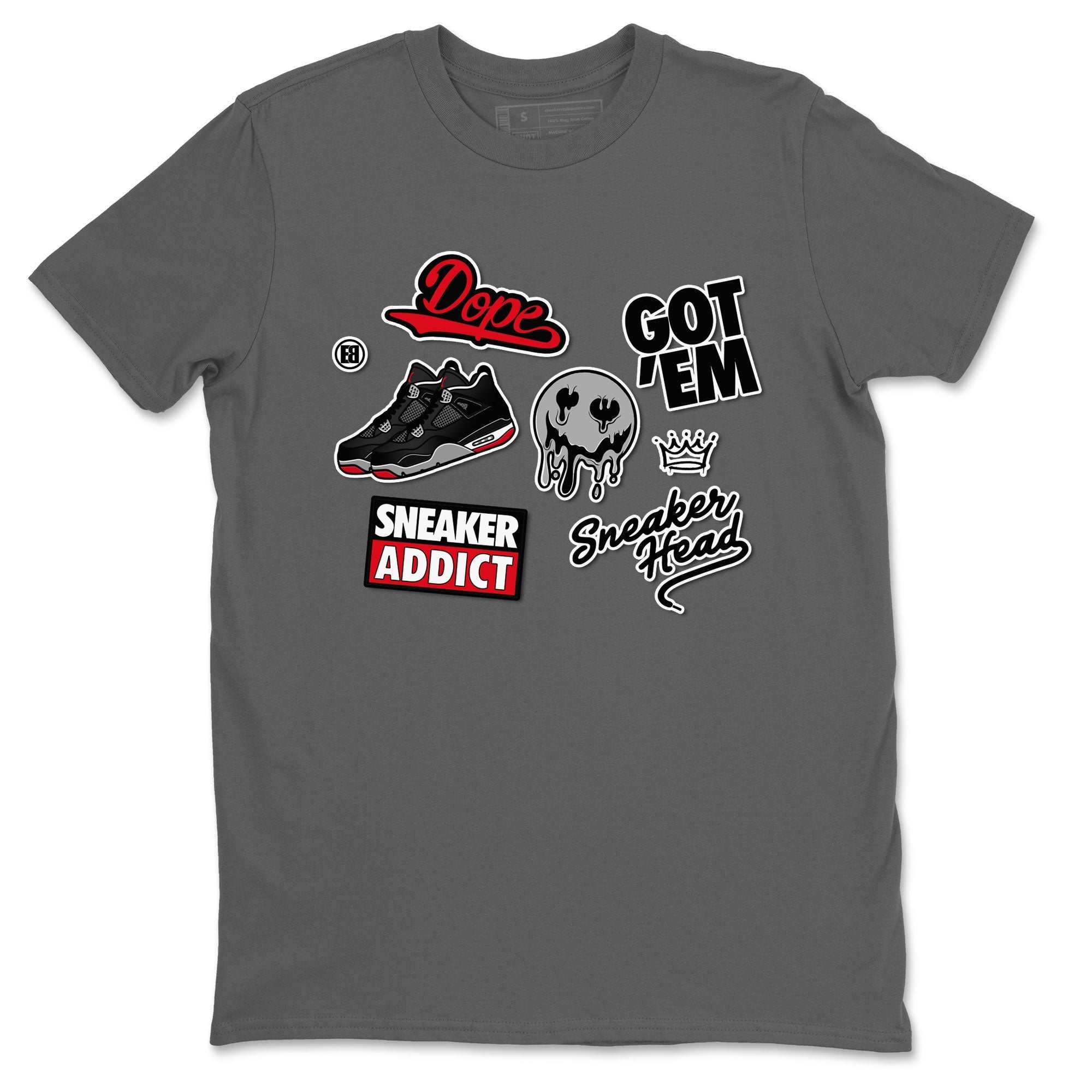 snkmatch Sticker snkmatch Tees - Air Jordan 4 Bred Reimagined