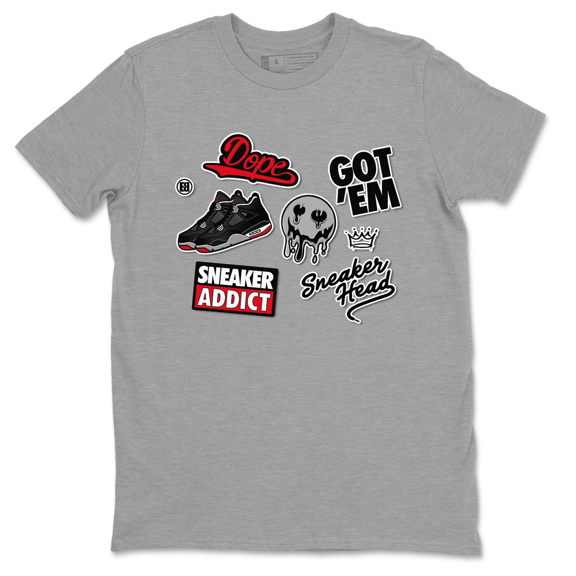 snkmatch Sticker snkmatch Tees - Air Jordan 4 Bred Reimagined