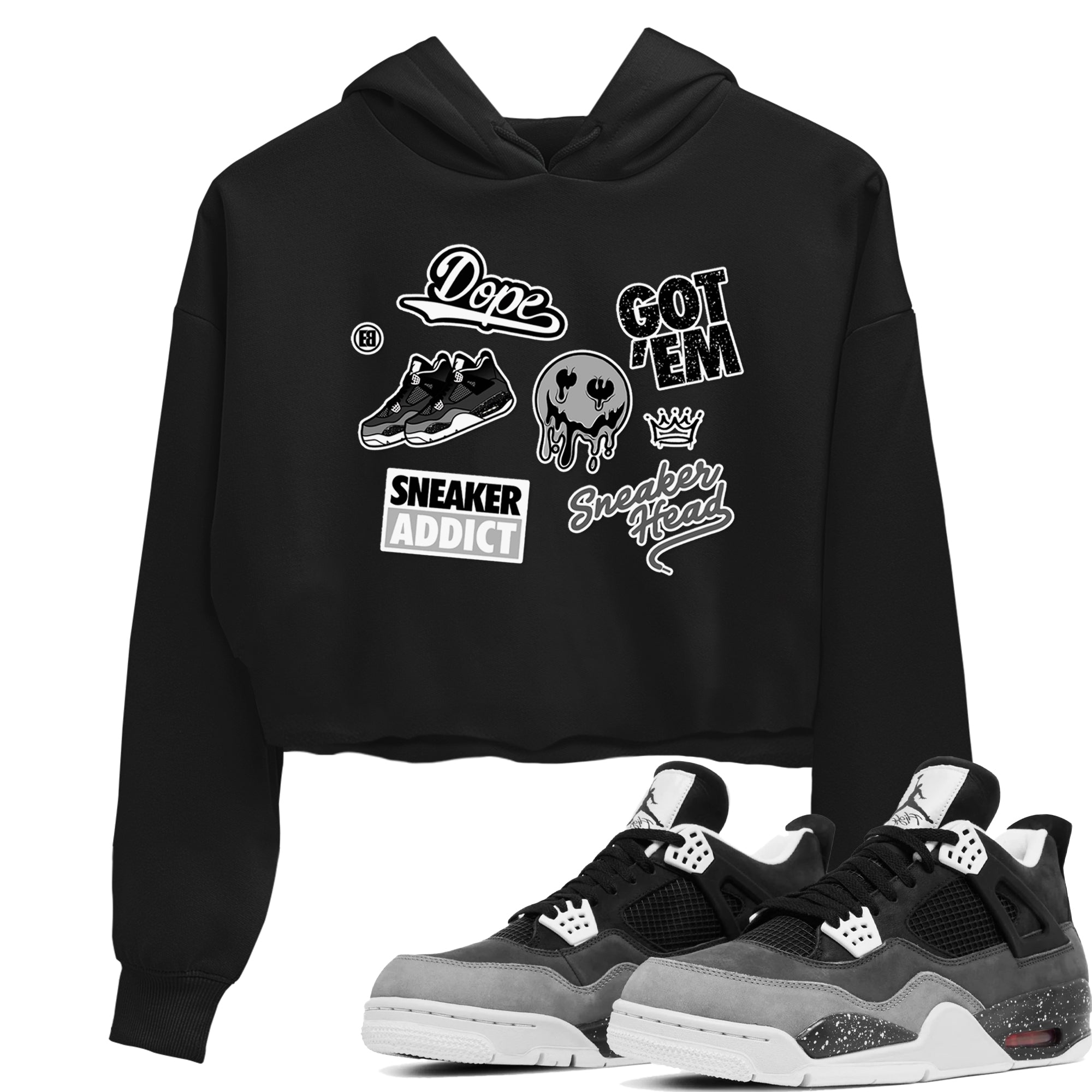 snkmatch Sticker snkmatch Women's Top - Air Jordan 4 Fear