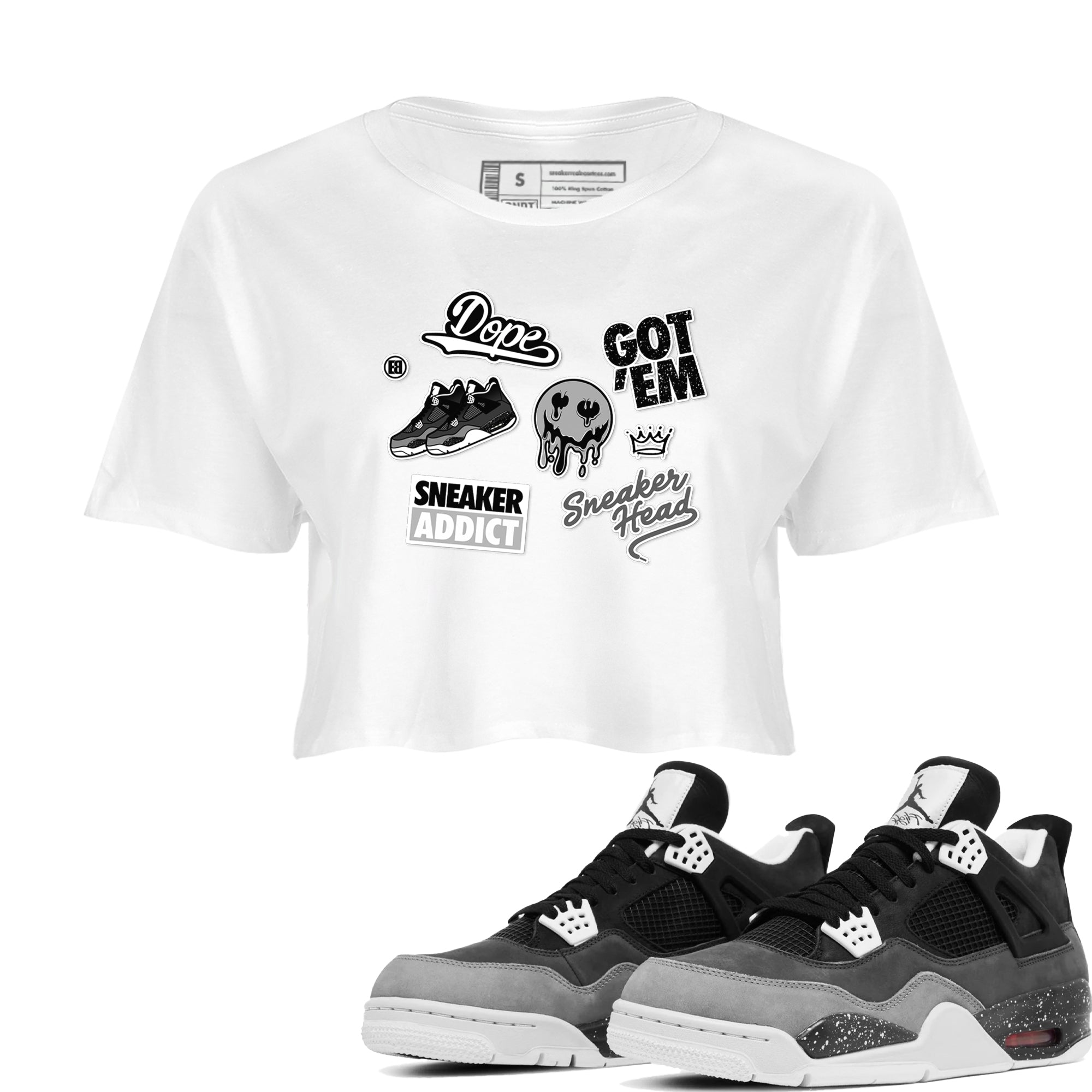 snkmatch Sticker snkmatch Women's Top - Air Jordan 4 Fear