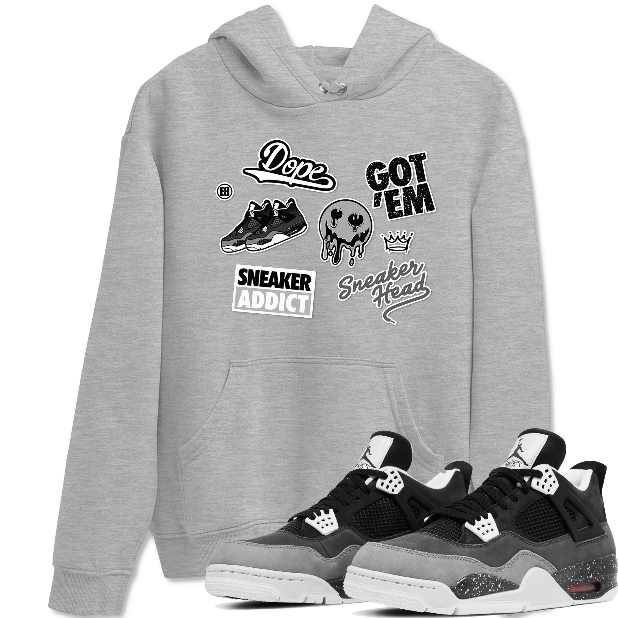 snkmatch Sticker snkmatch Tees - Air Jordan 4 Fear