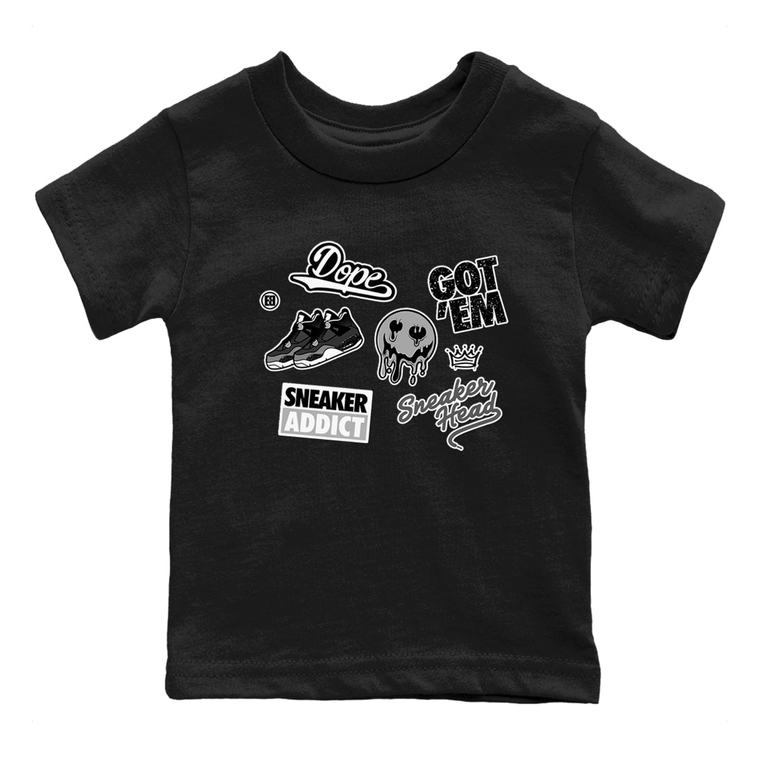 snkmatch Sticker snkmatch Tees Kids - Air Jordan 4 Fear