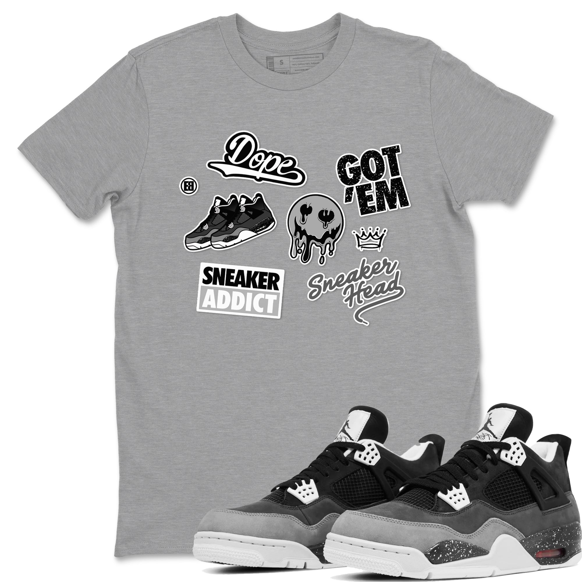 snkmatch Sticker snkmatch Tees - Air Jordan 4 Fear