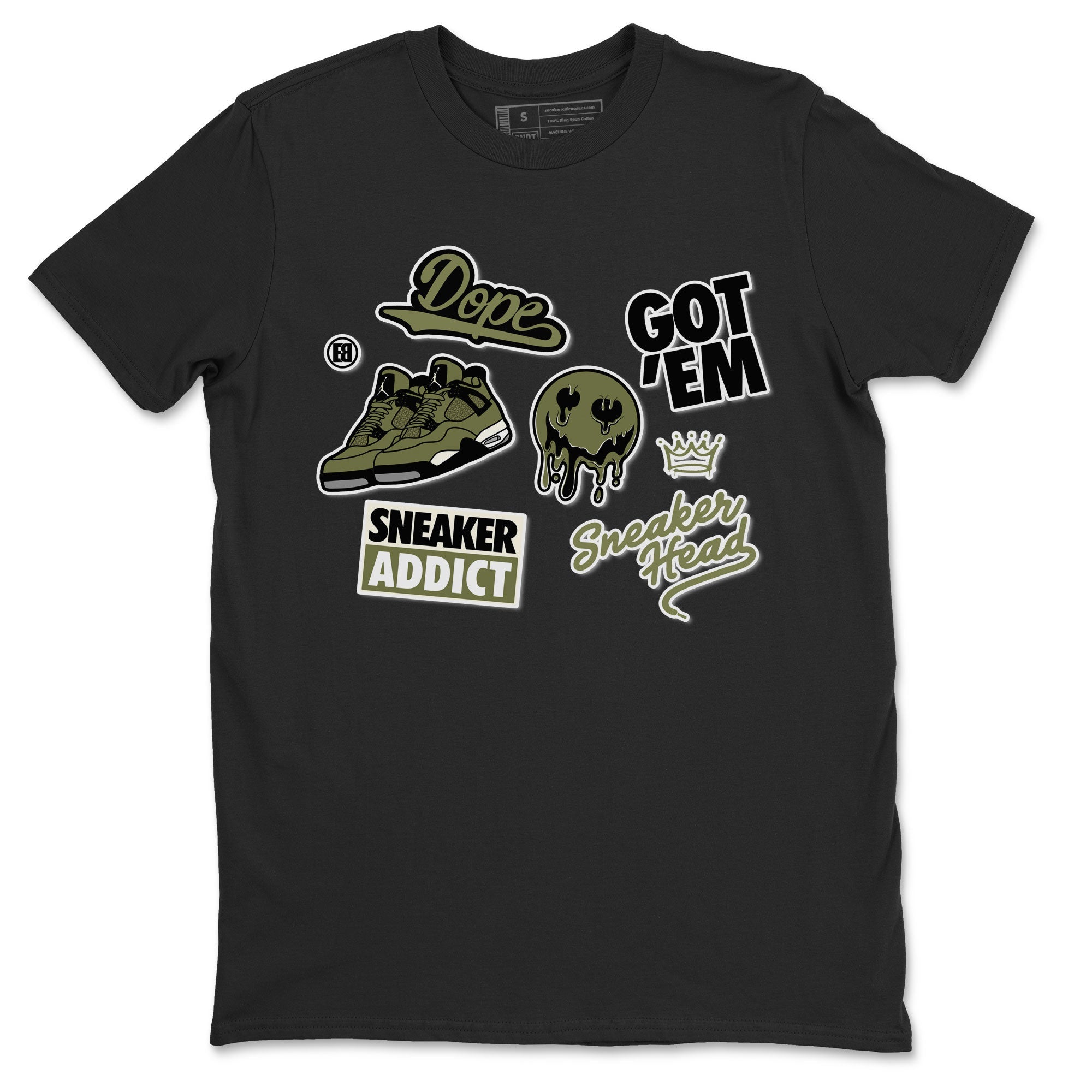 snkmatch Sticker snkmatch Tee - Air Jordan 4 Medium Olive