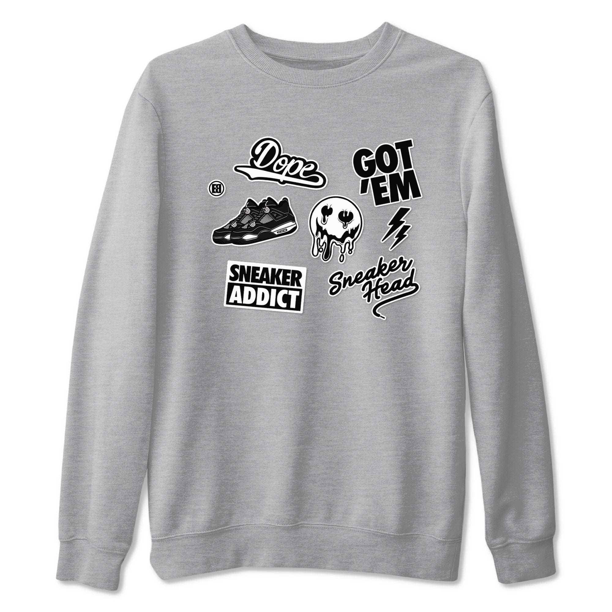 snkmatch Sticker snkmatch Tees - Air Jordan 4 White Thunder