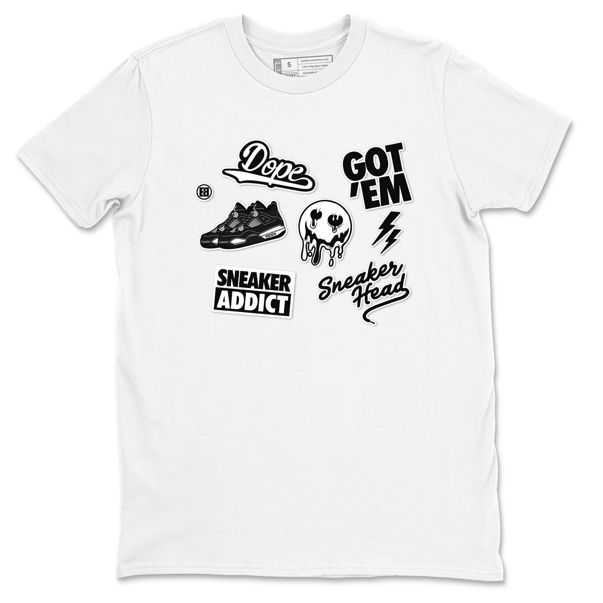 snkmatch Sticker snkmatch Tees - Air Jordan 4 White Thunder