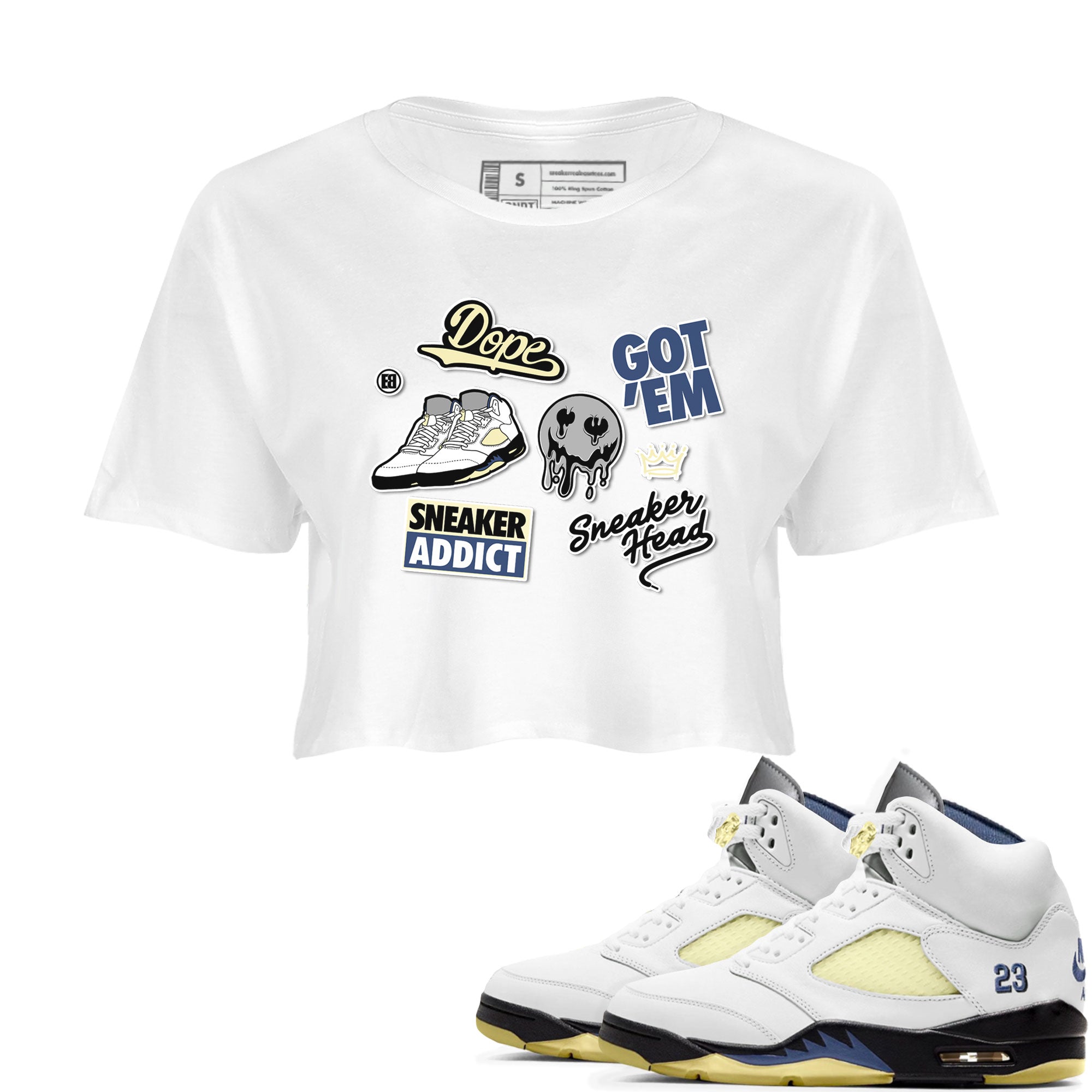 snkmatch Sticker snkmatch Women's Top - Air Jordan 5 A Ma Maniere x Photon Dust