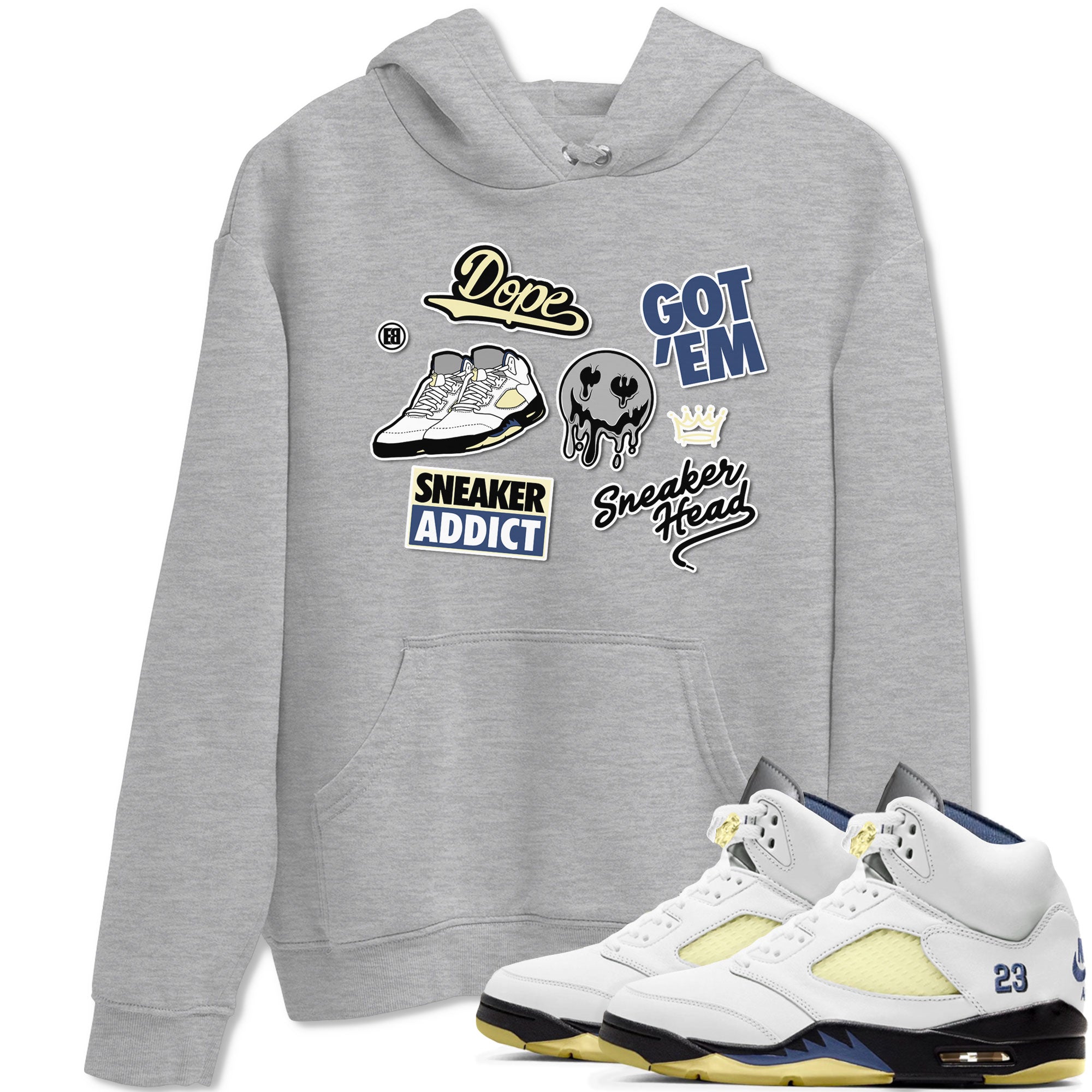 snkmatch Sticker snkmatch Tee - Air Jordan 5 A Ma Maniere x Photon Dust