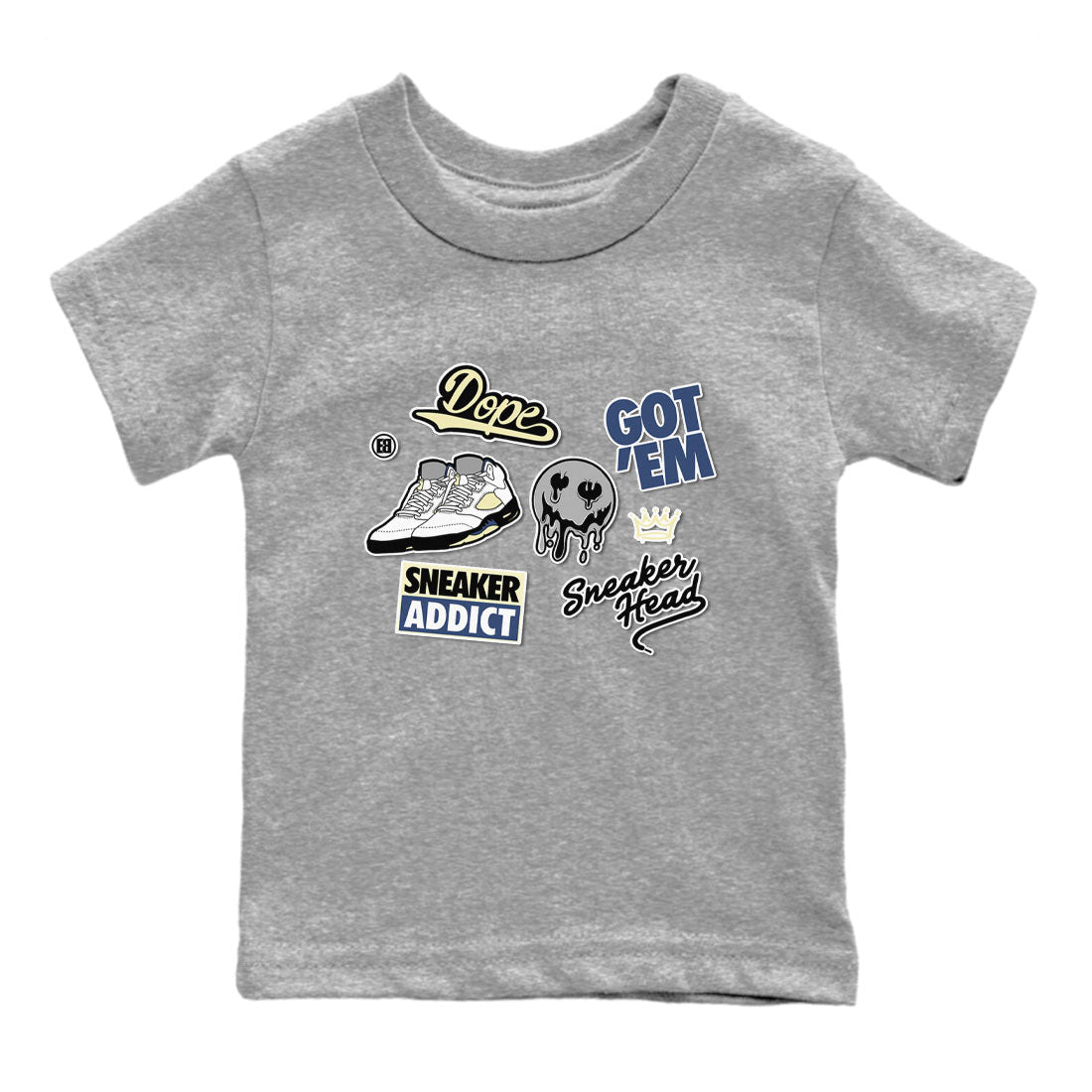 snkmatch Sticker snkmatch Tee Kids - Air Jordan 5 A Ma Maniere x Photon Dust