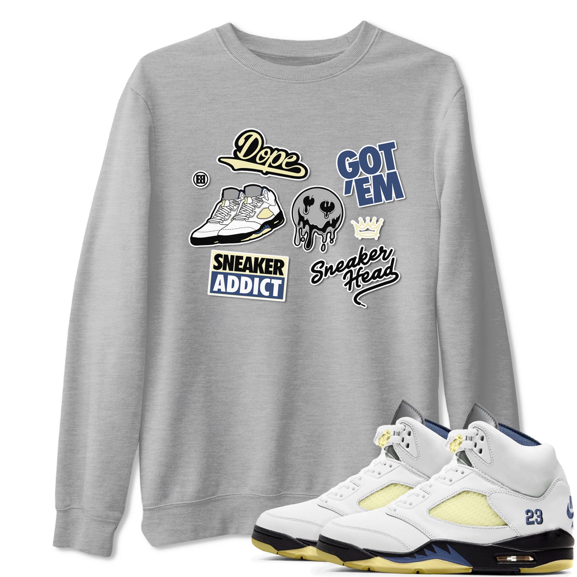 snkmatch Sticker snkmatch Tee - Air Jordan 5 A Ma Maniere x Photon Dust
