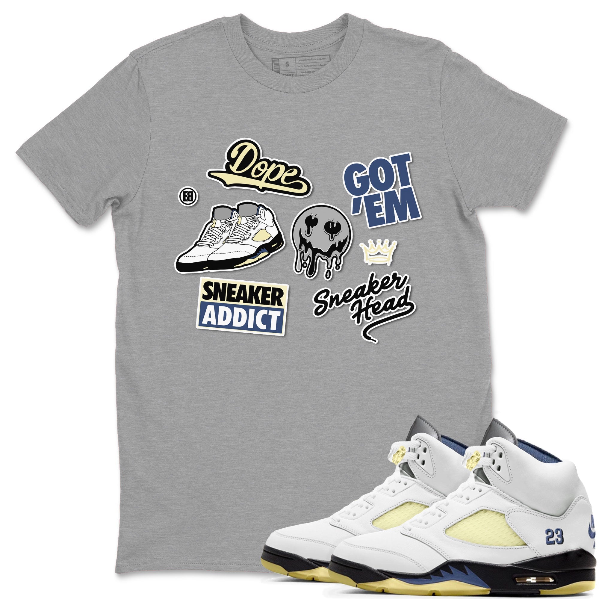 snkmatch Sticker snkmatch Tee - Air Jordan 5 A Ma Maniere x Photon Dust