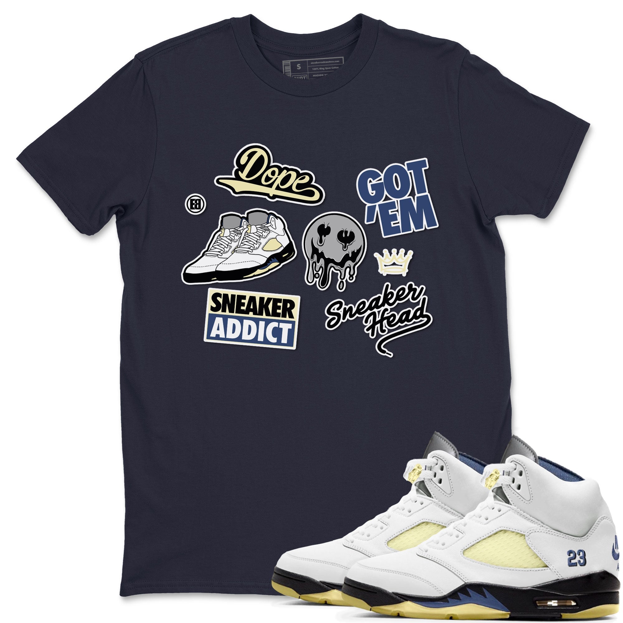 snkmatch Sticker snkmatch Tee - Air Jordan 5 A Ma Maniere x Photon Dust