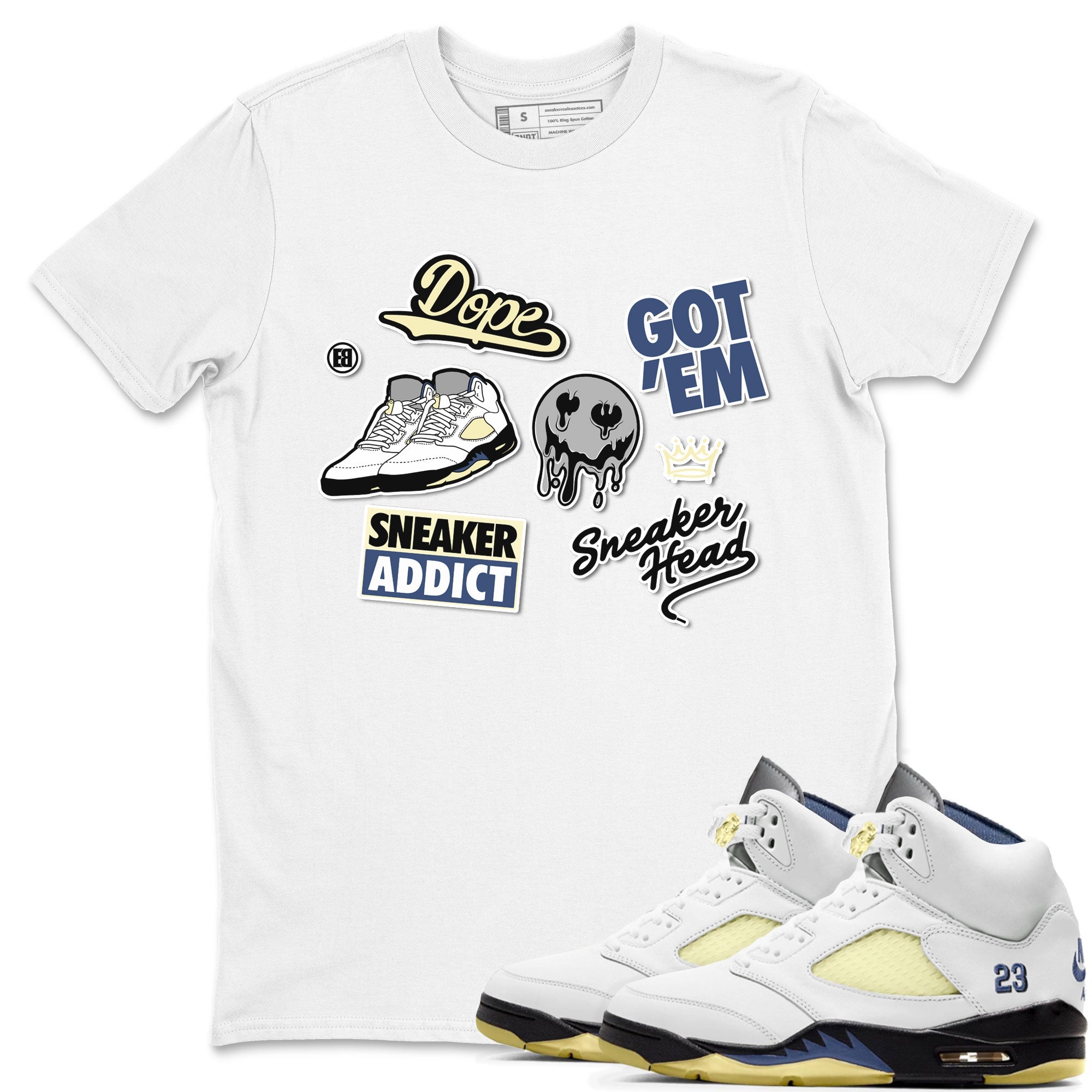 snkmatch Sticker snkmatch Tee - Air Jordan 5 A Ma Maniere x Photon Dust