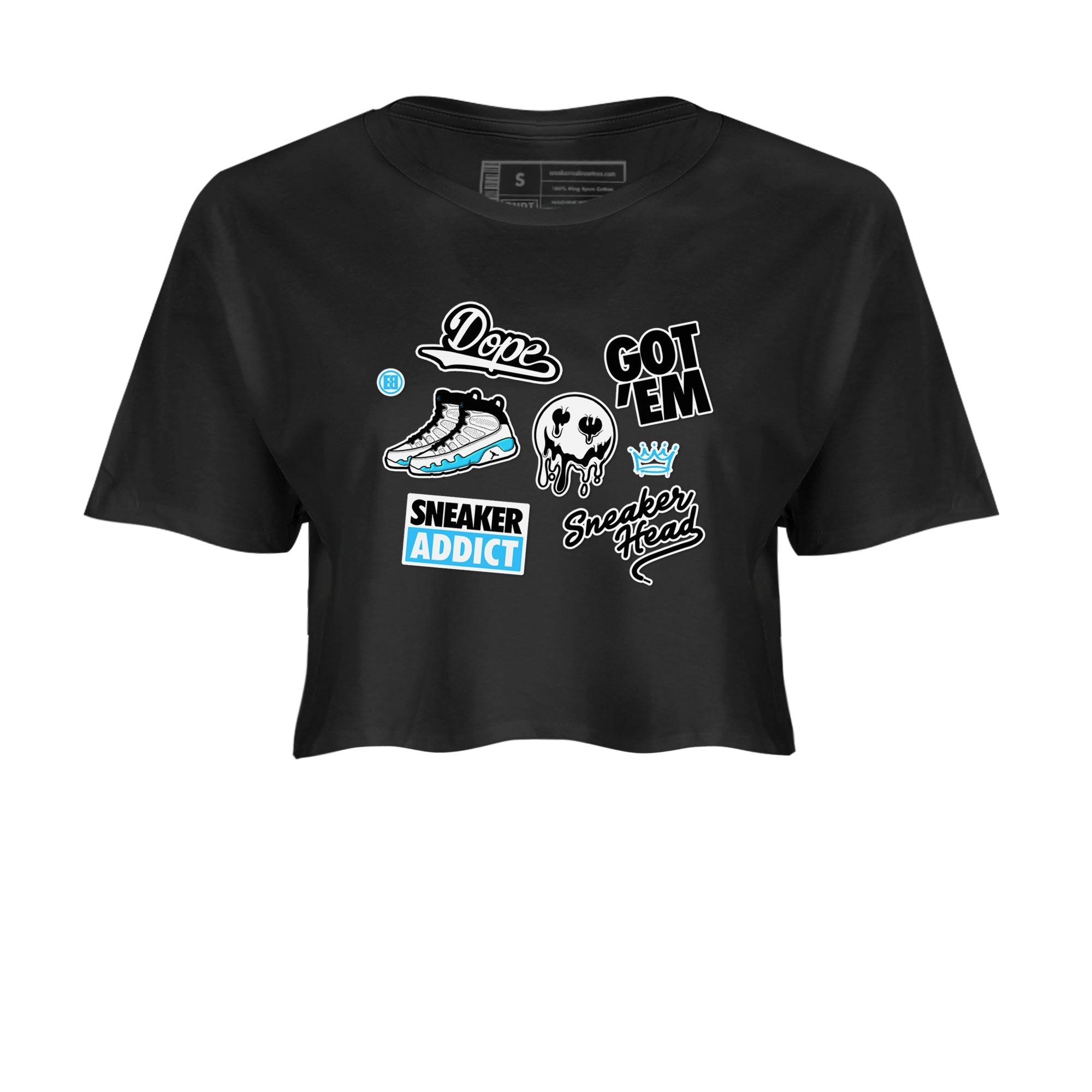 snkmatch Sticker snkmatch Women's Top - Air Jordan 9 Powder Blue