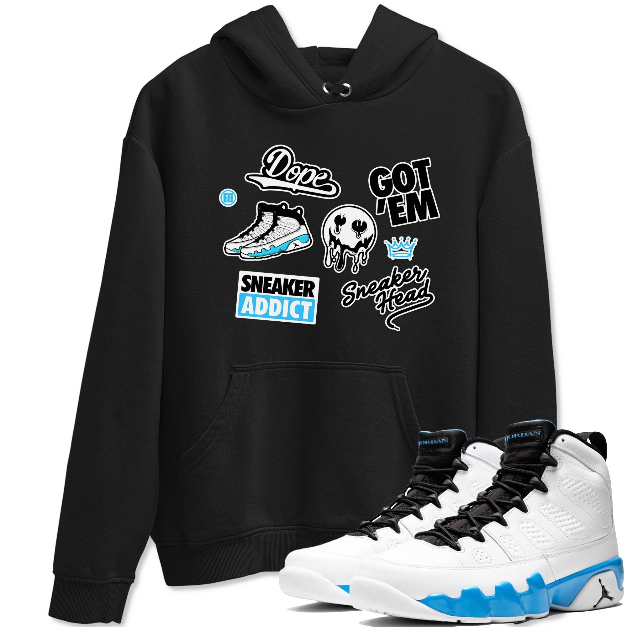 snkmatch Sticker snkmatch Tees - Air Jordan 9 Powder Blue