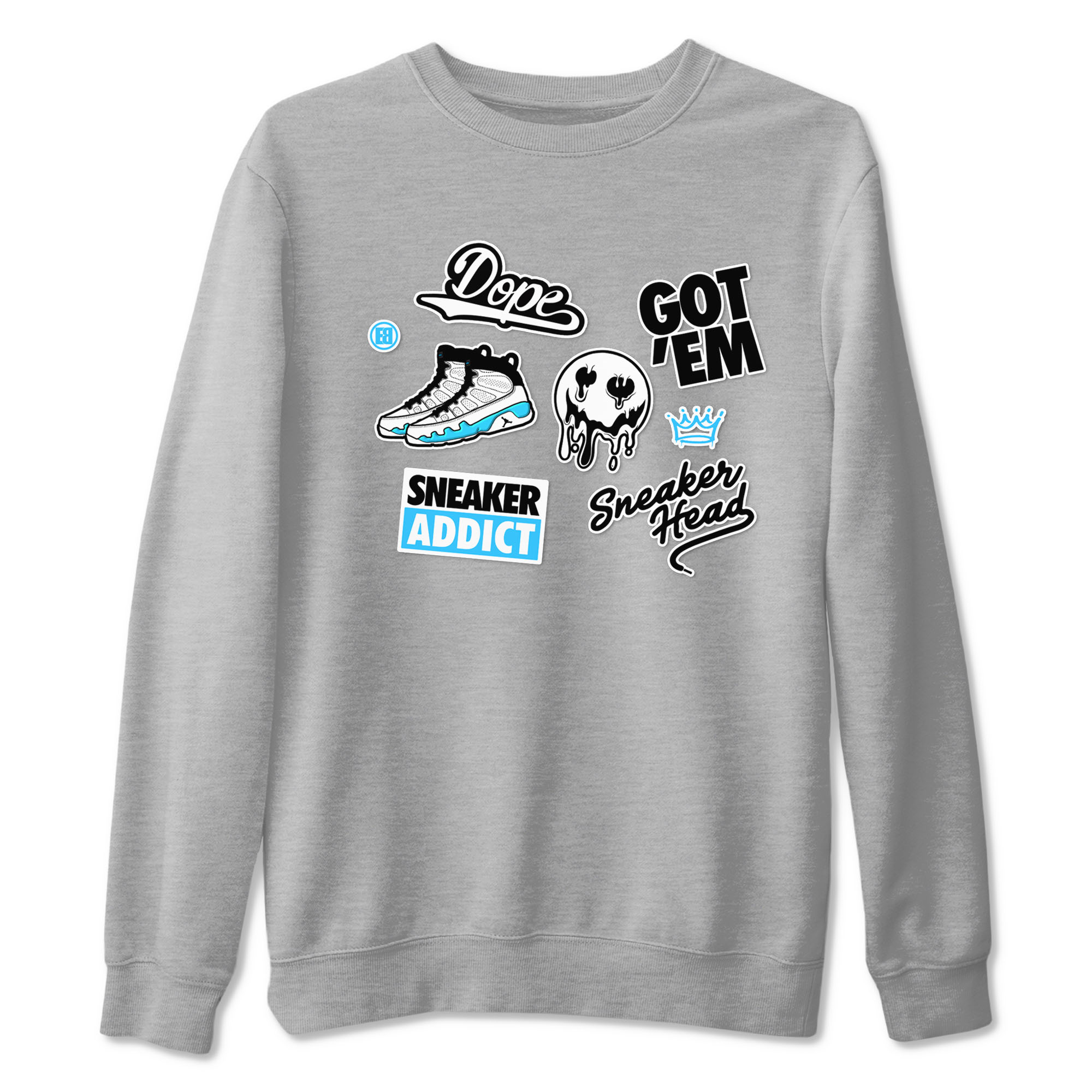 snkmatch Sticker snkmatch Tees - Air Jordan 9 Powder Blue