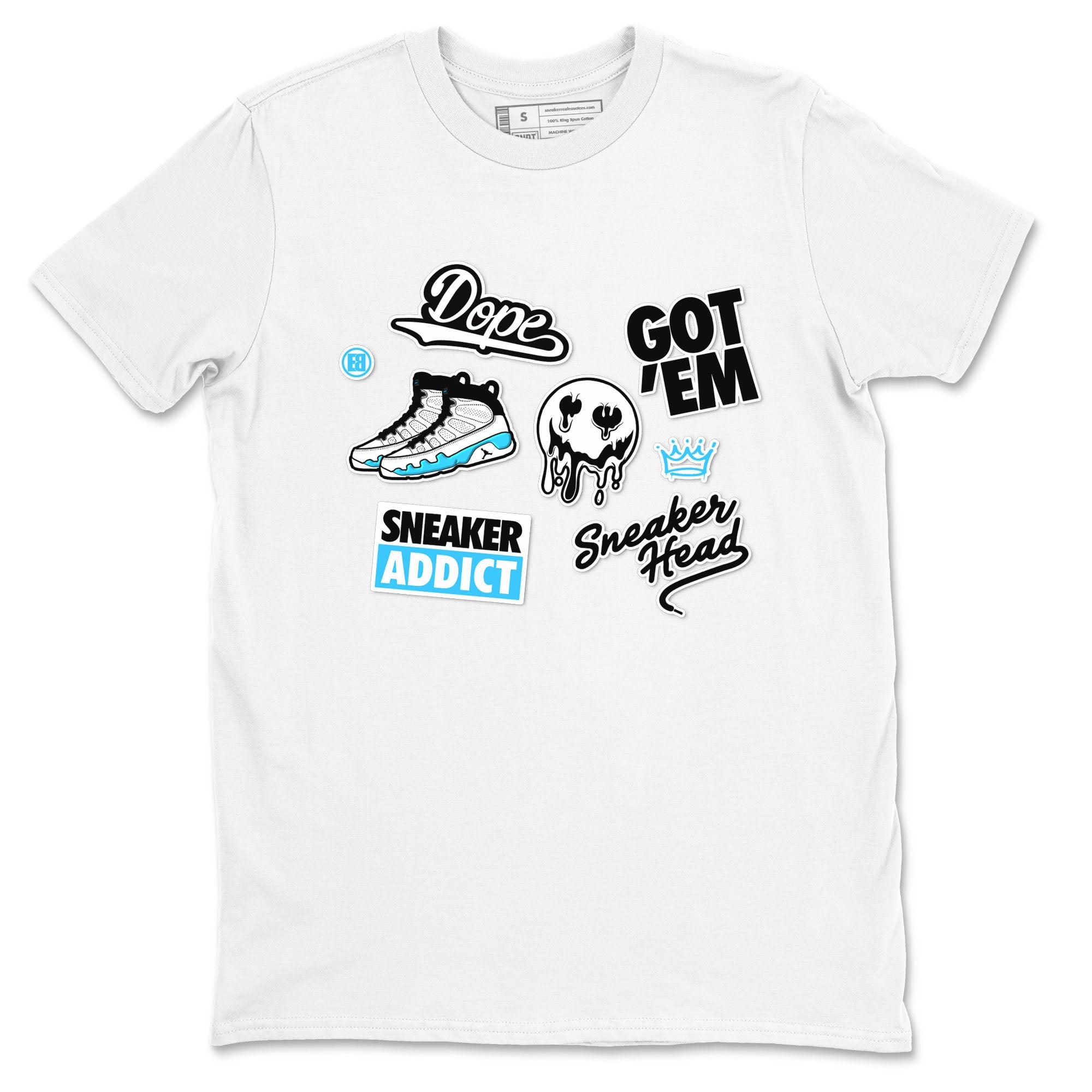 snkmatch Sticker snkmatch Tees - Air Jordan 9 Powder Blue