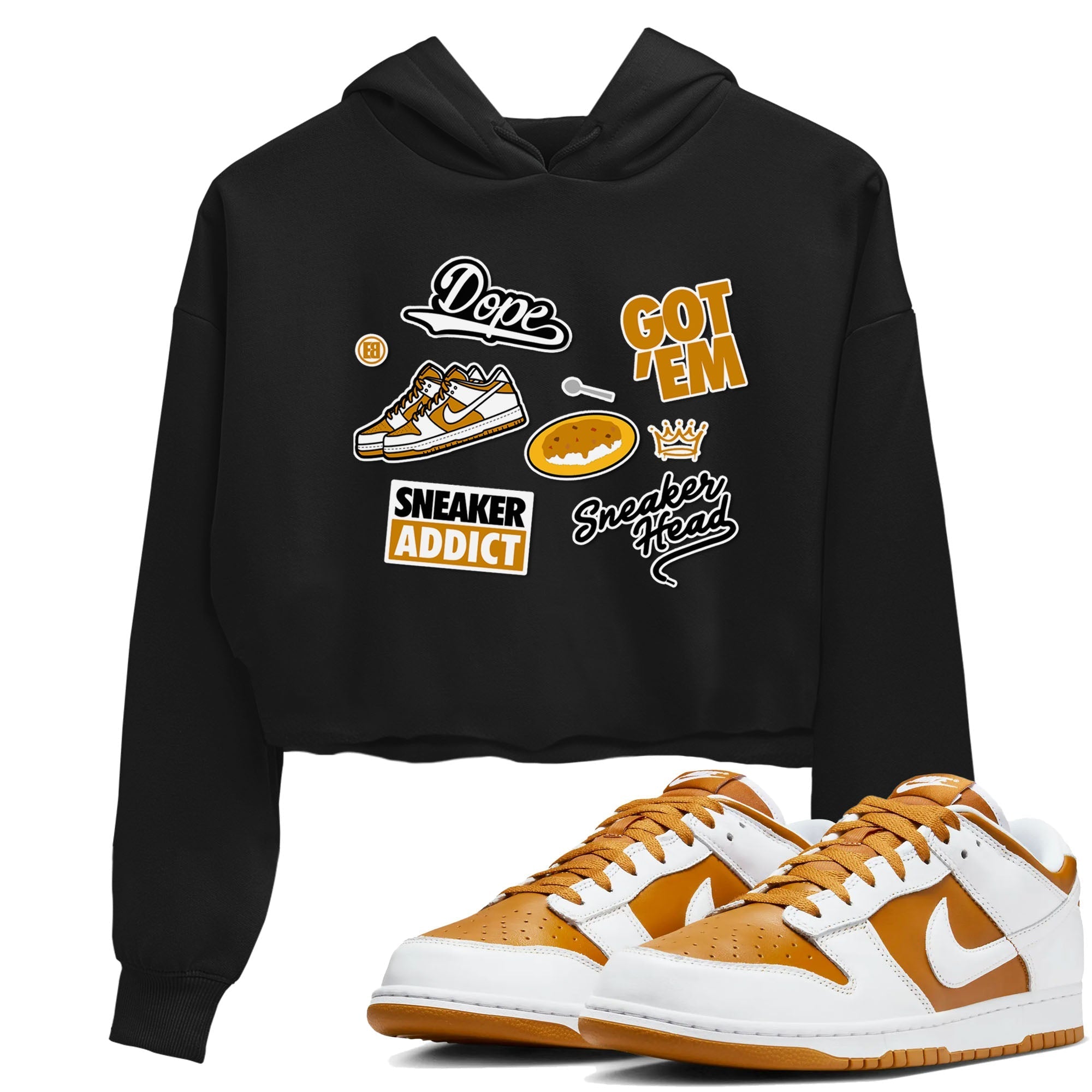 snkmatch Sticker snkmatch Women's Top - Dunk Dark Curry