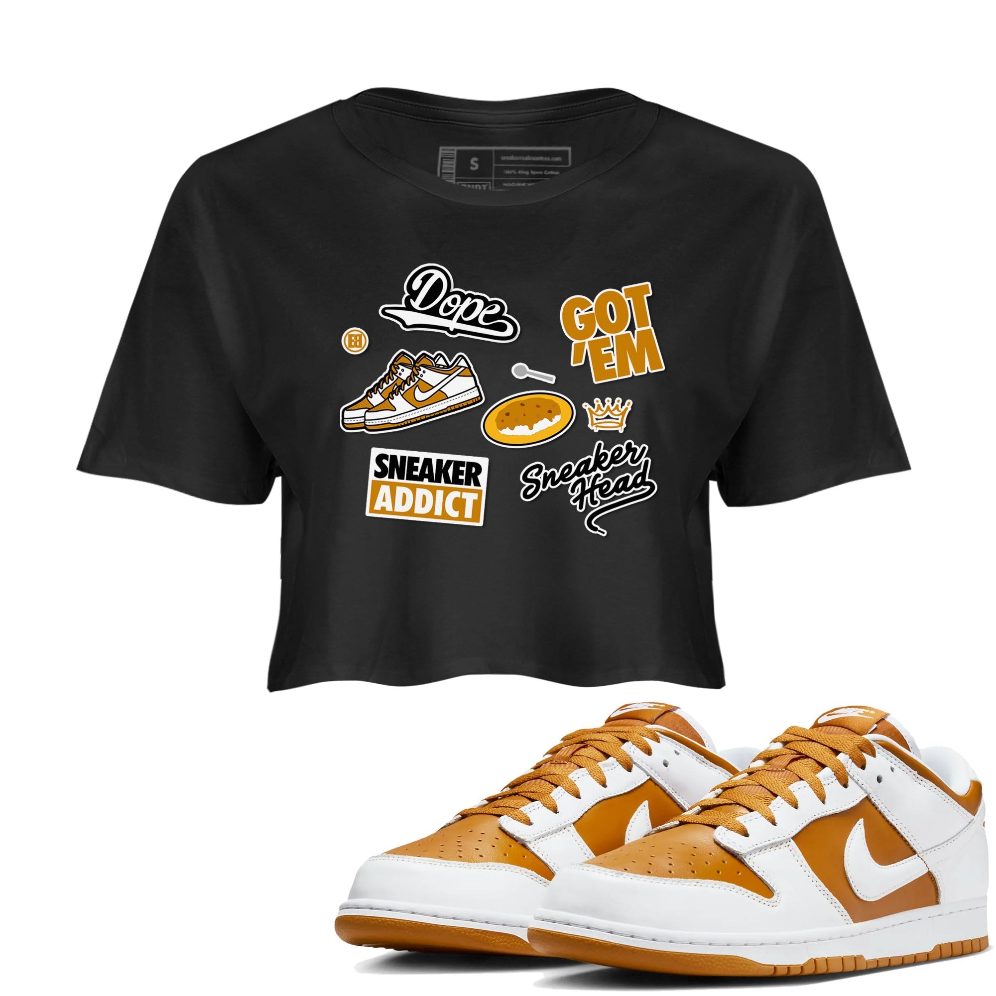 snkmatch Sticker snkmatch Women's Top - Dunk Dark Curry