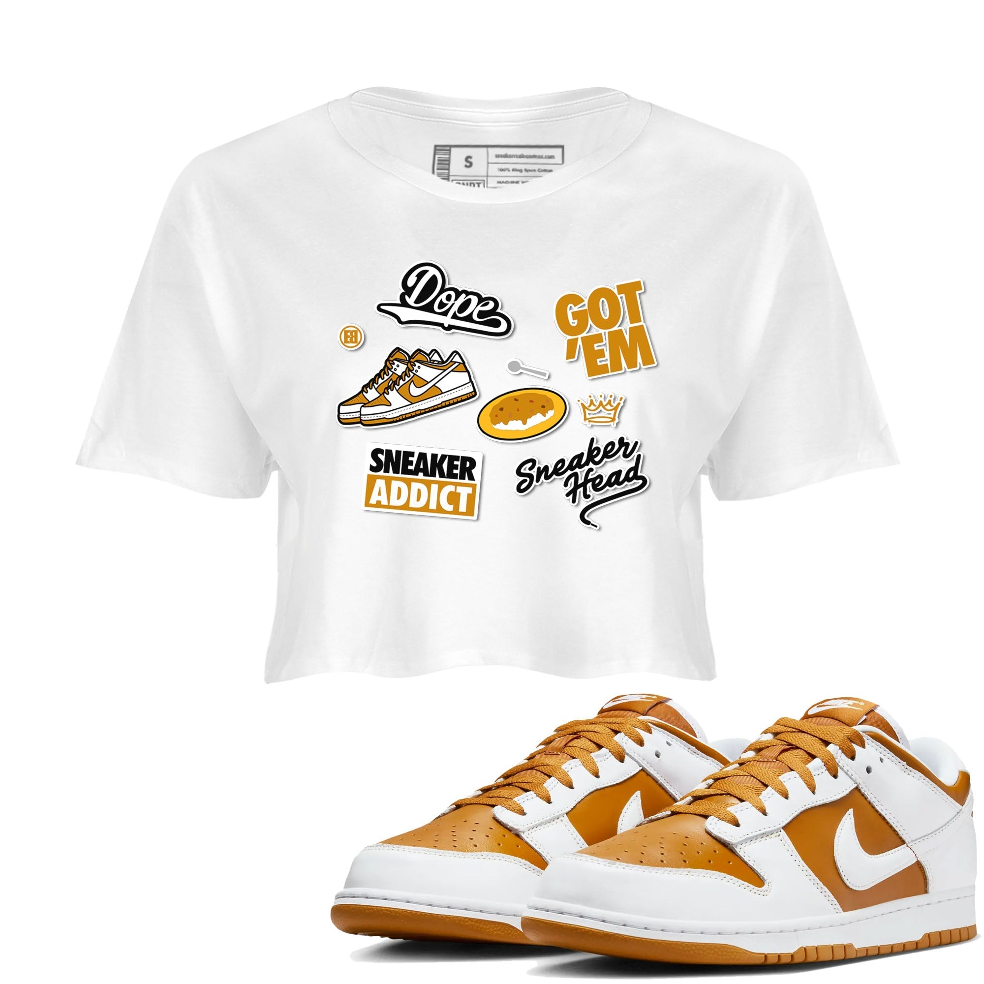 snkmatch Sticker snkmatch Women's Top - Dunk Dark Curry