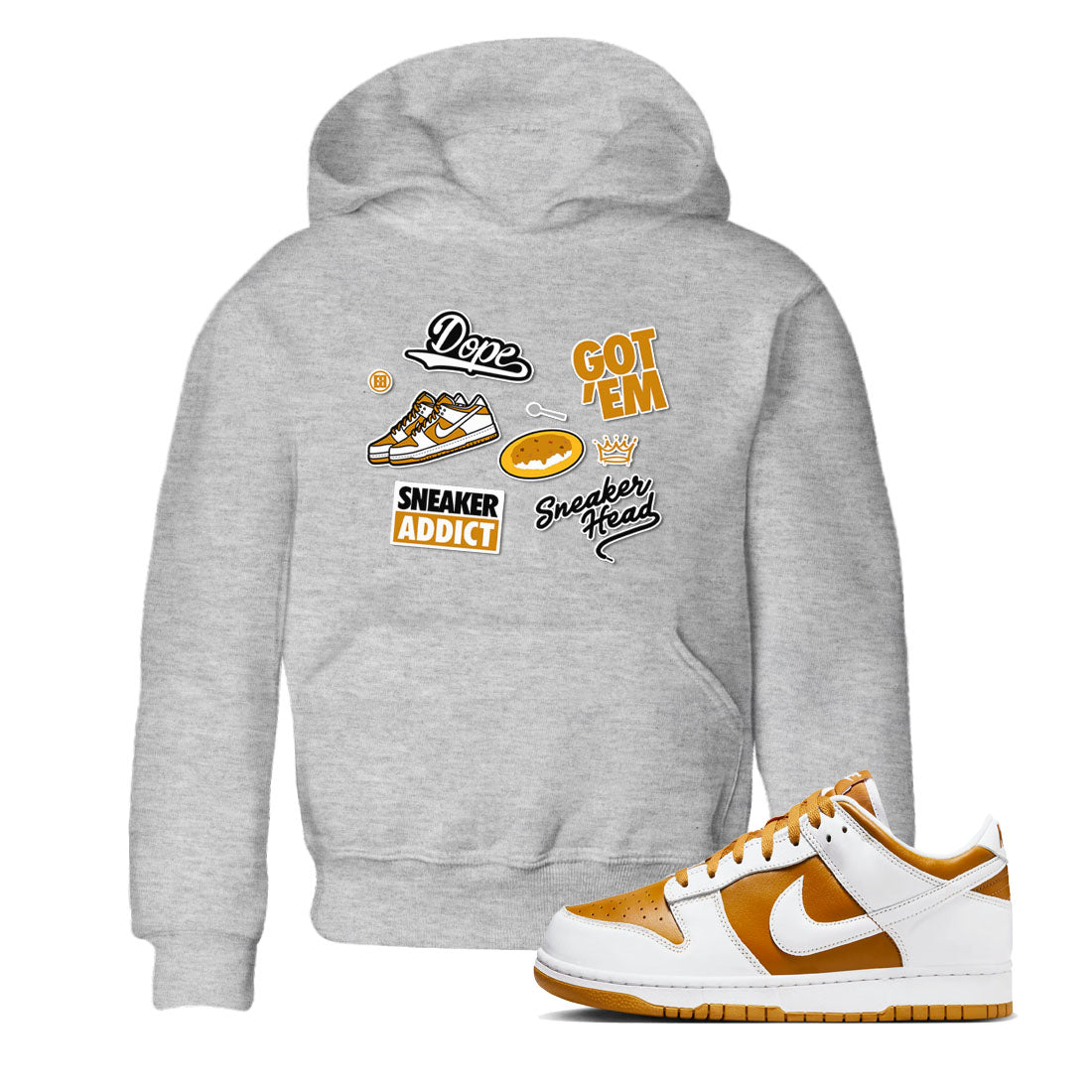 snkmatch Sticker snkmatch Tees Kids - Dunk Dark Curry
