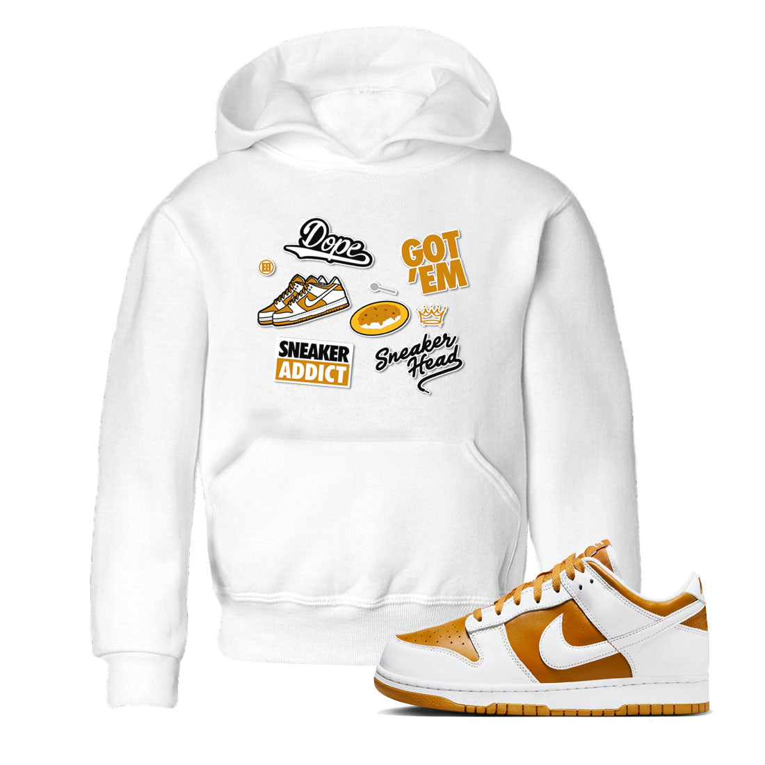 snkmatch Sticker snkmatch Tees Kids - Dunk Dark Curry