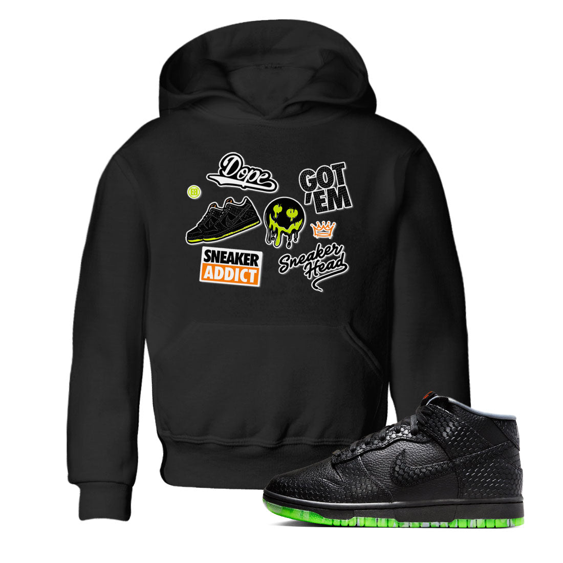 snkmatch Sticker snkmatch Tee Kids - Dunk Halloween