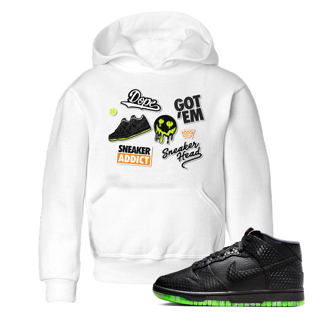 snkmatch Sticker snkmatch Tee Kids - Dunk Halloween