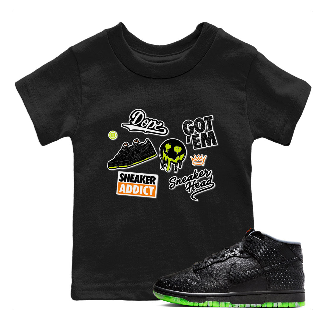 snkmatch Sticker snkmatch Tee Kids - Dunk Halloween