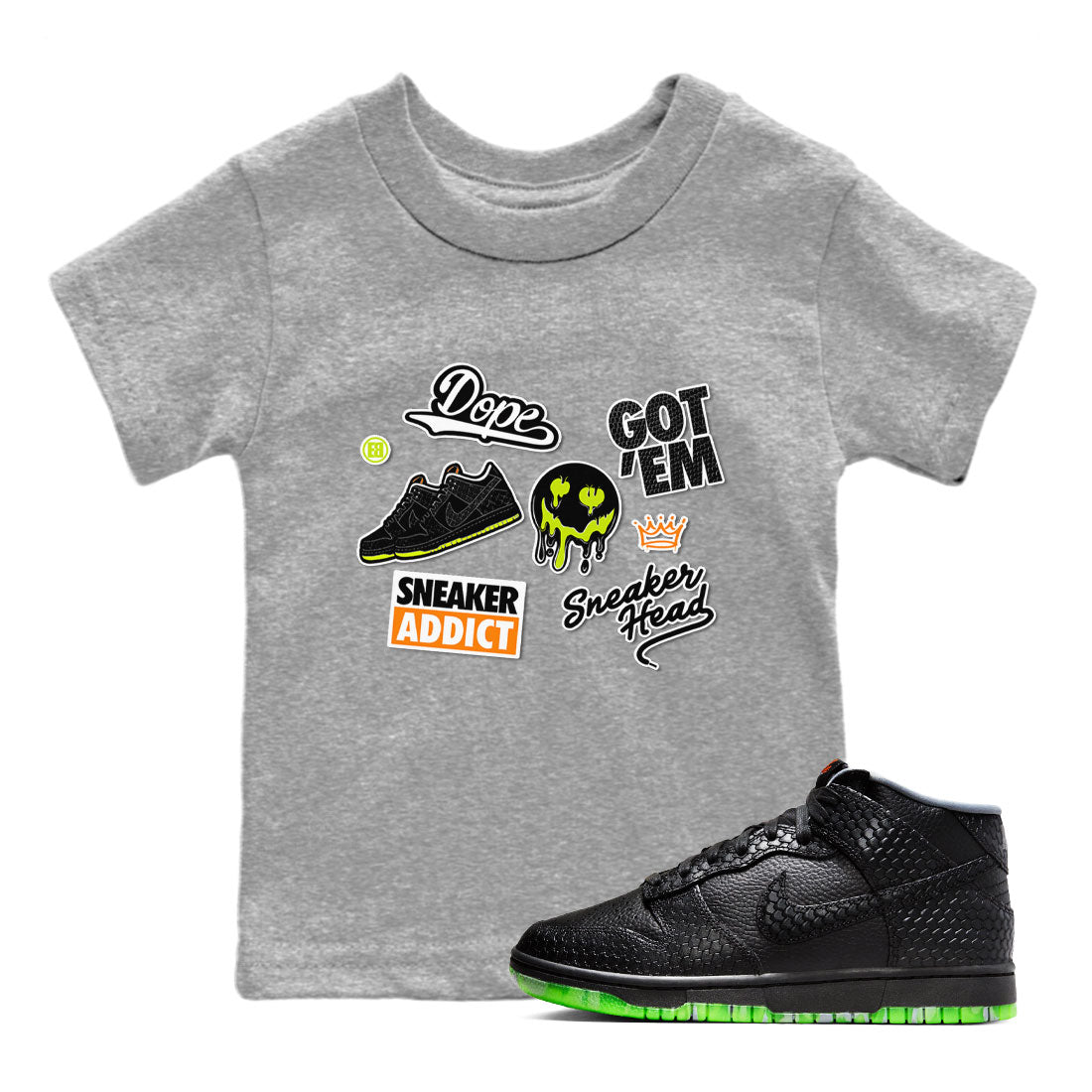 snkmatch Sticker snkmatch Tee Kids - Dunk Halloween
