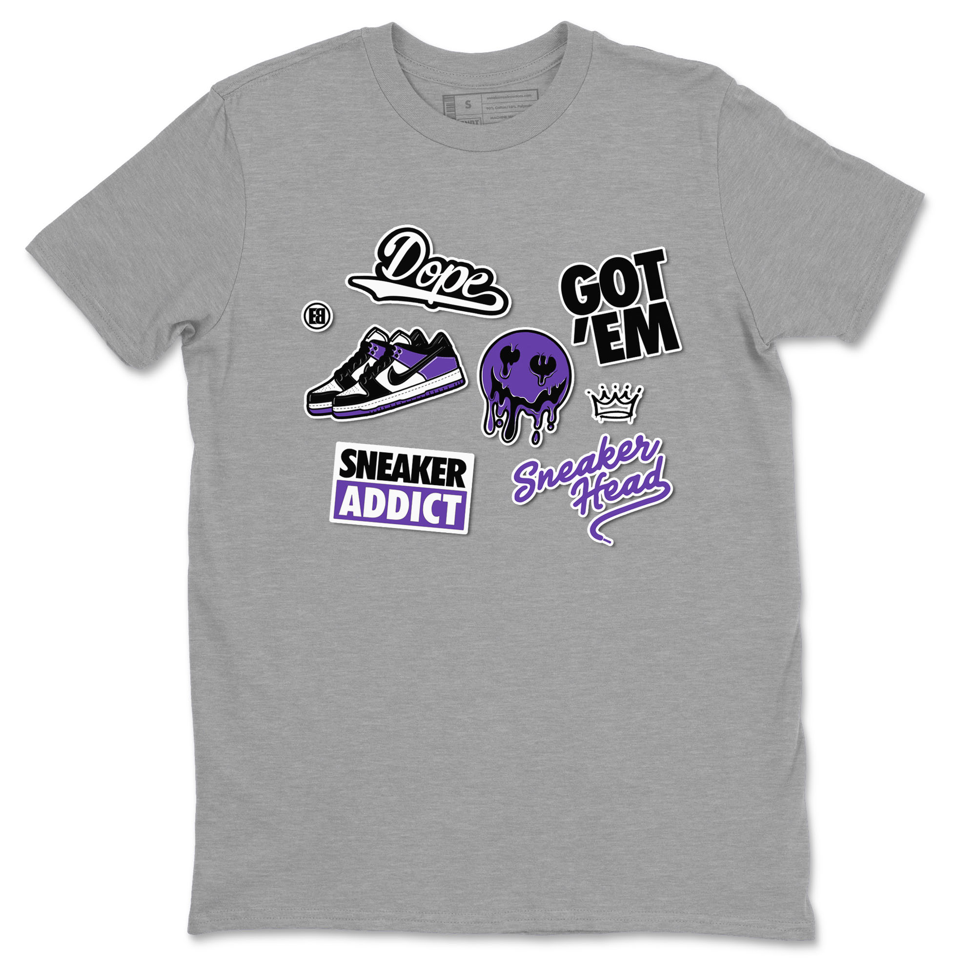 snkmatch Sticker snkmatch Tees - Dunk Low Court Purple