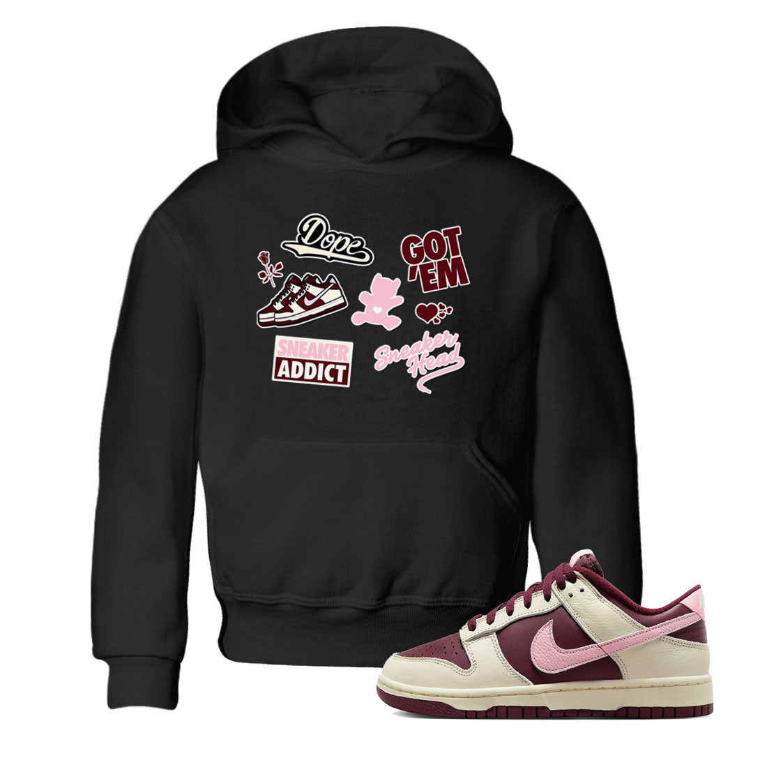 snkmatch Sticker snkmatch Tees Kids - Dunk Valentines Day