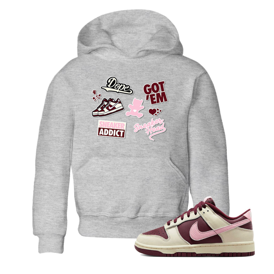 snkmatch Sticker snkmatch Tees Kids - Dunk Valentines Day