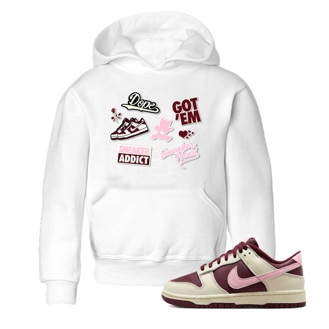 snkmatch Sticker snkmatch Tees Kids - Dunk Valentines Day