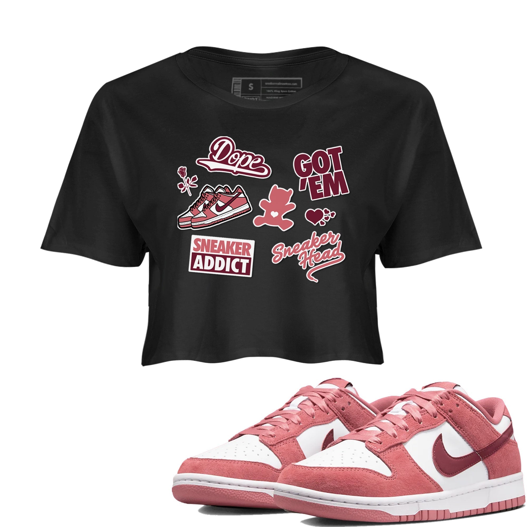 snkmatch Sticker snkmatch Women's Top - Dunk Valentines Day 2024