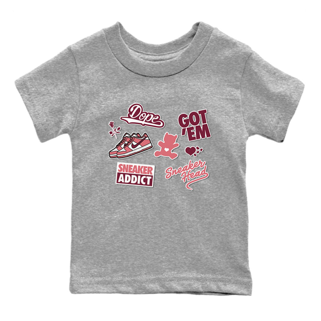 snkmatch Sticker snkmatch Tees Kids - Dunk Valentines Day 2024