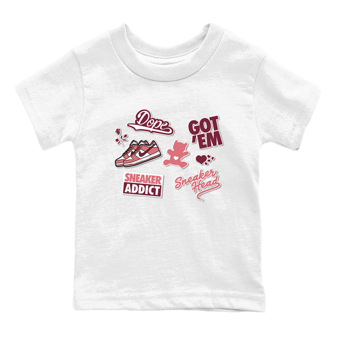 snkmatch Sticker snkmatch Tees Kids - Dunk Valentines Day 2024