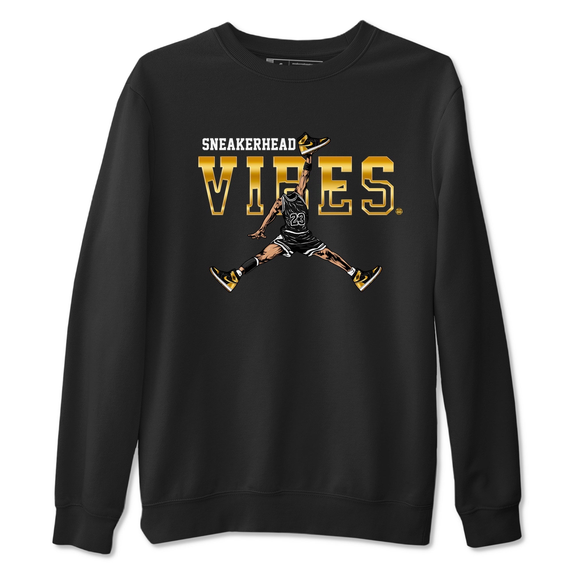 snkmatch Vibes snkmatch Tees - Air Jordan 1 Black Metallic Gold