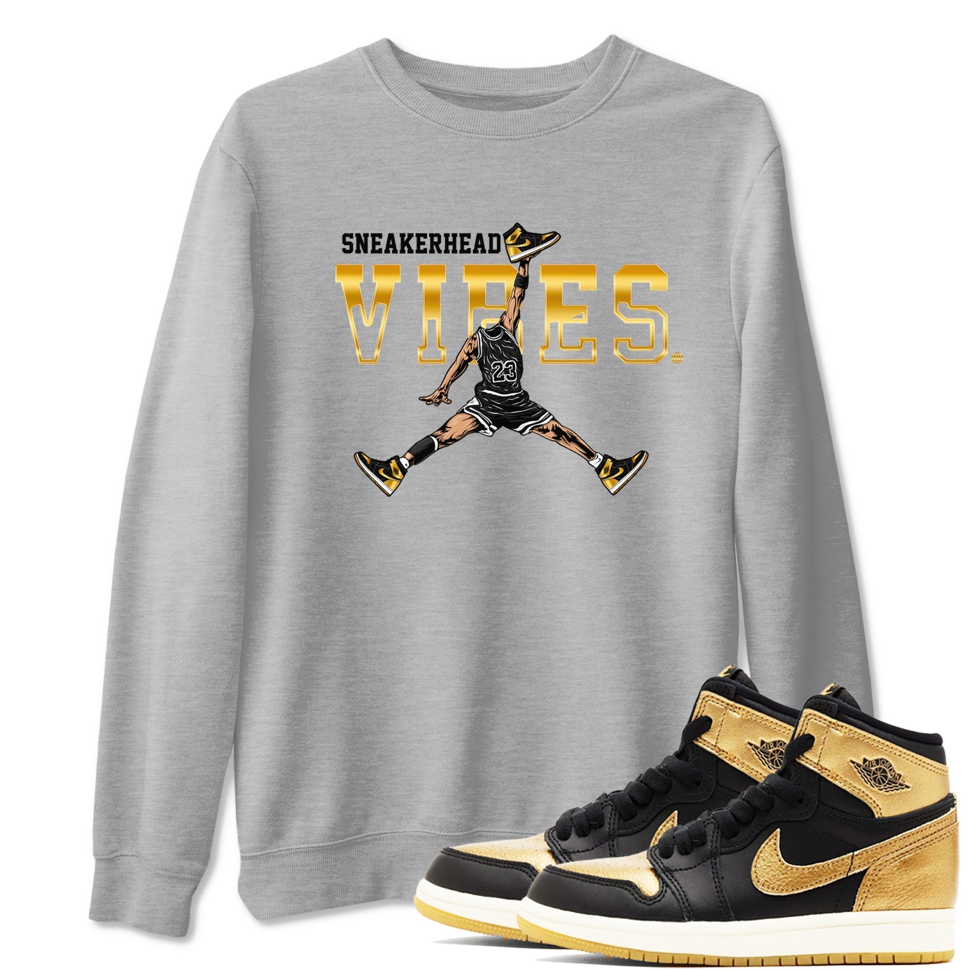 snkmatch Vibes snkmatch Tees - Air Jordan 1 Black Metallic Gold