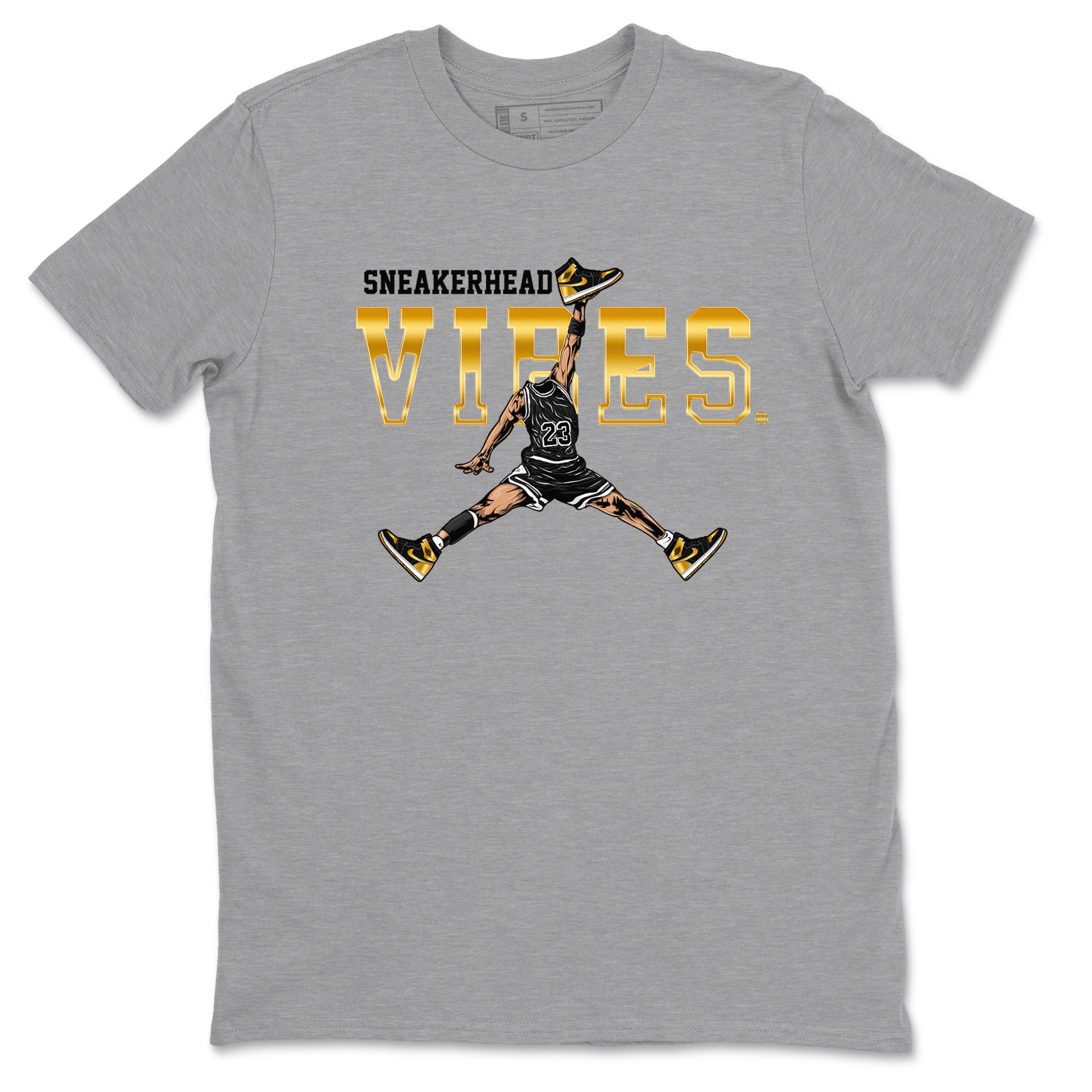 snkmatch Vibes snkmatch Tees - Air Jordan 1 Black Metallic Gold